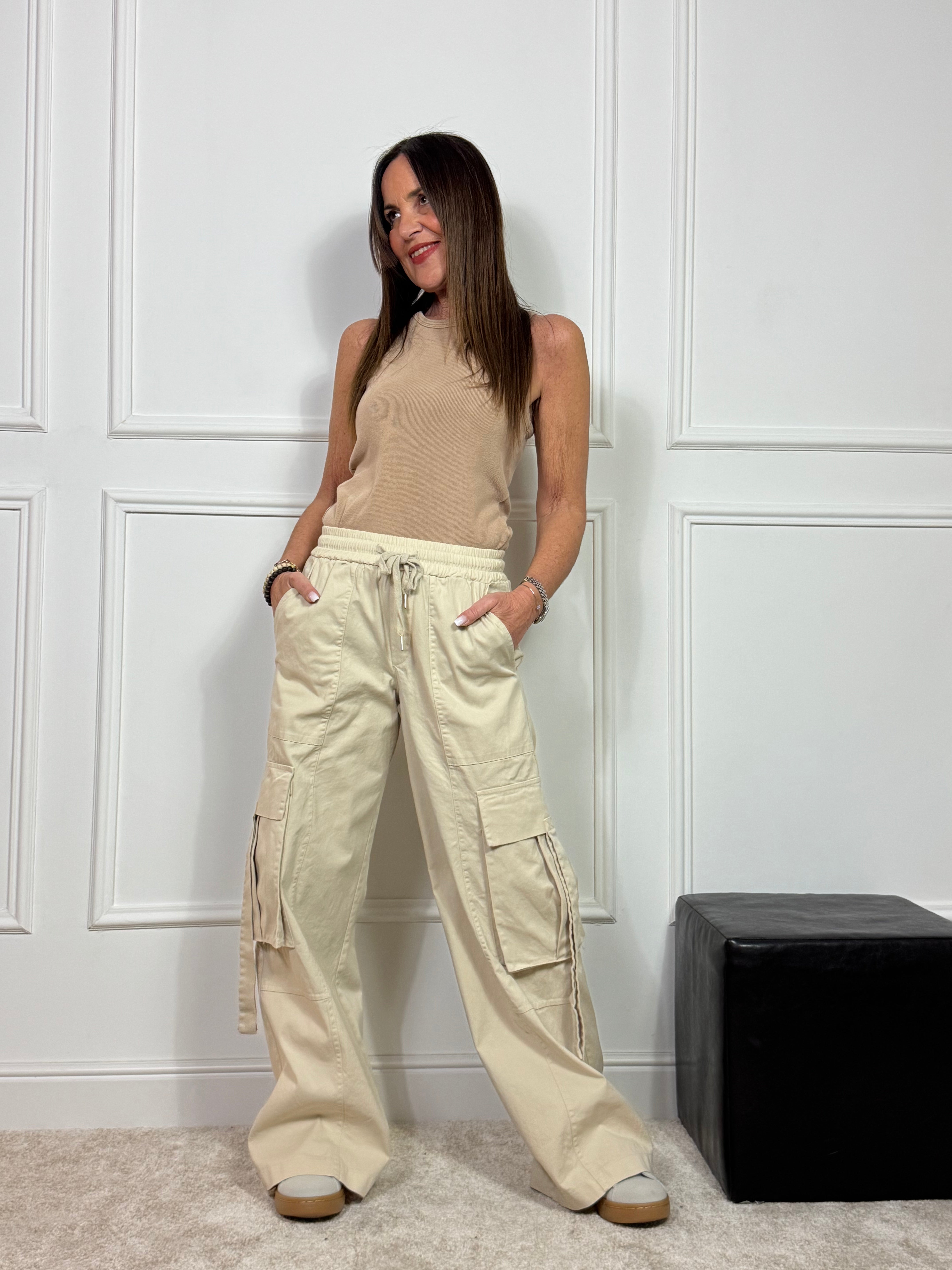 Pantalone in cotone Have One con TASCONI