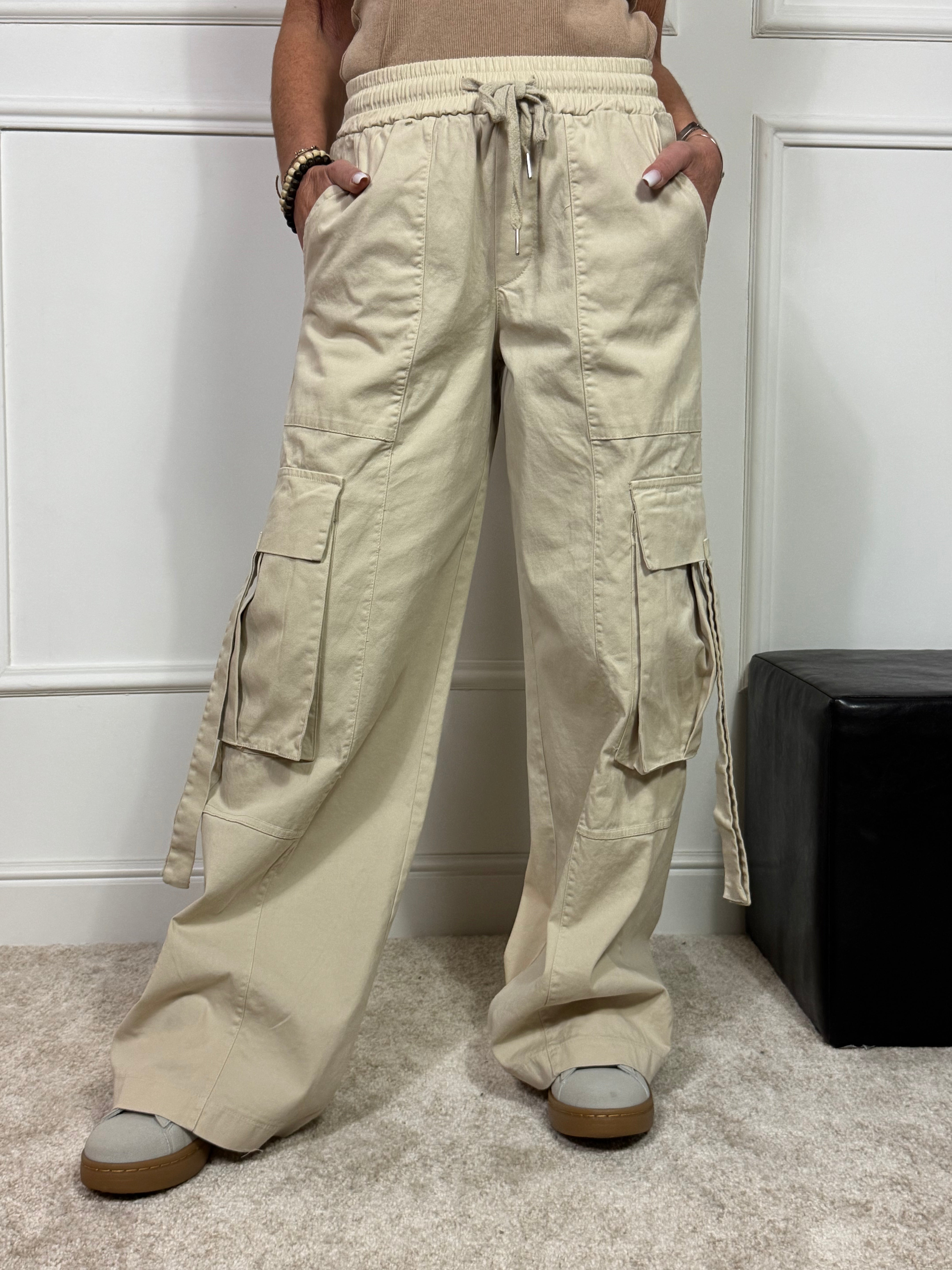 Pantalone in cotone Have One con TASCONI