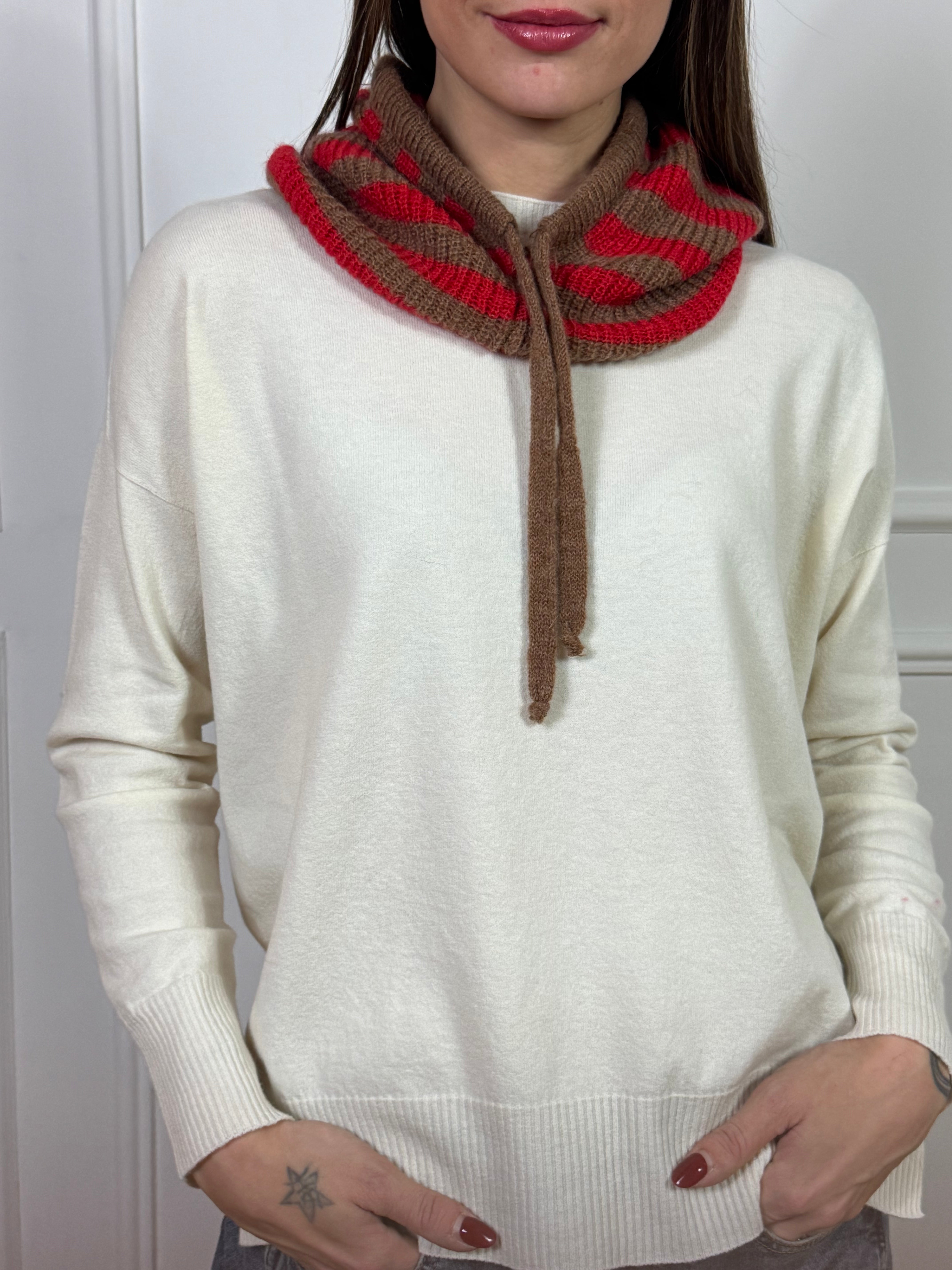 Cappuccio Balaclava  Kontatto  a righe