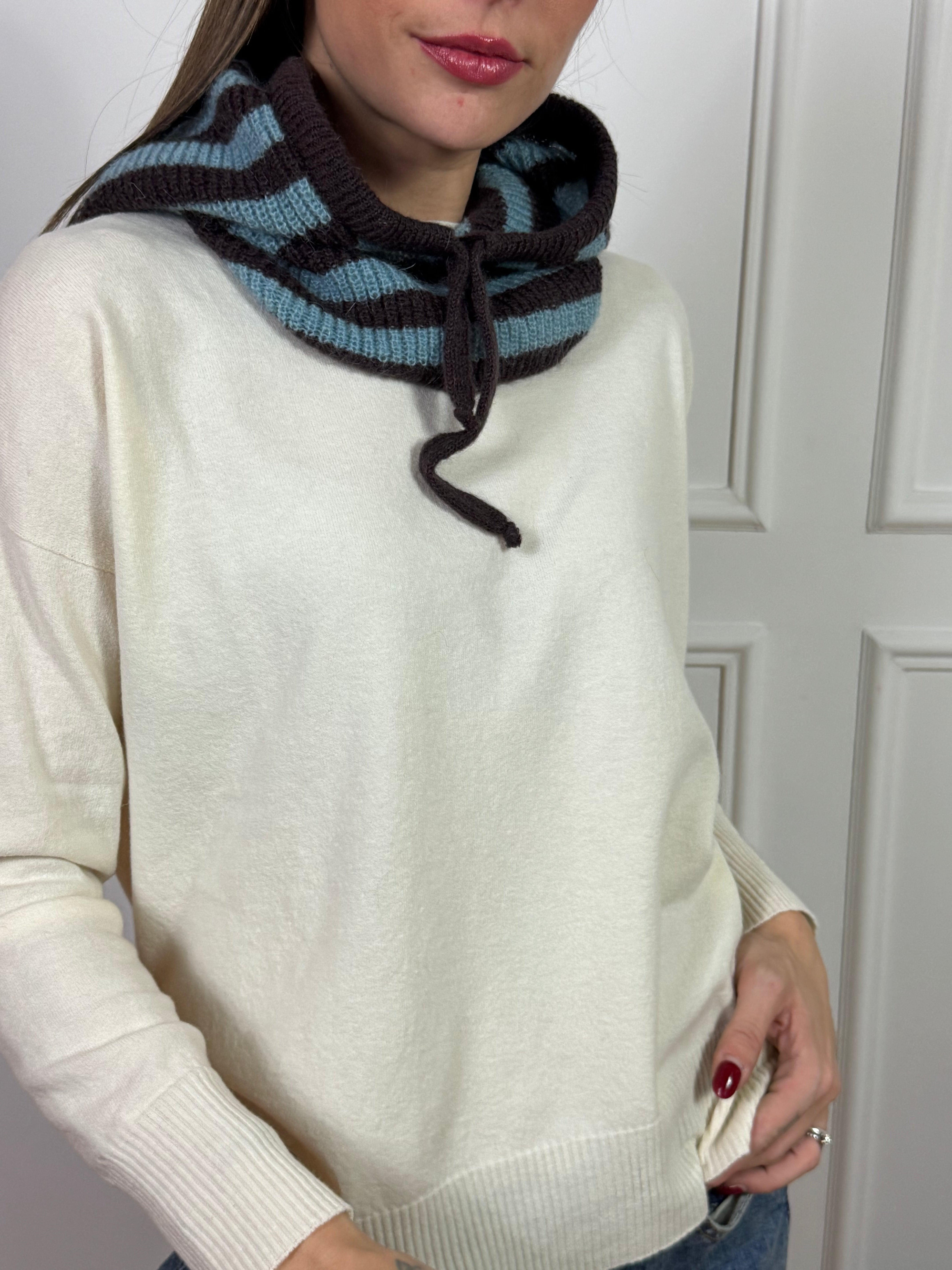 Cappuccio Balaclava  Kontatto  a righe