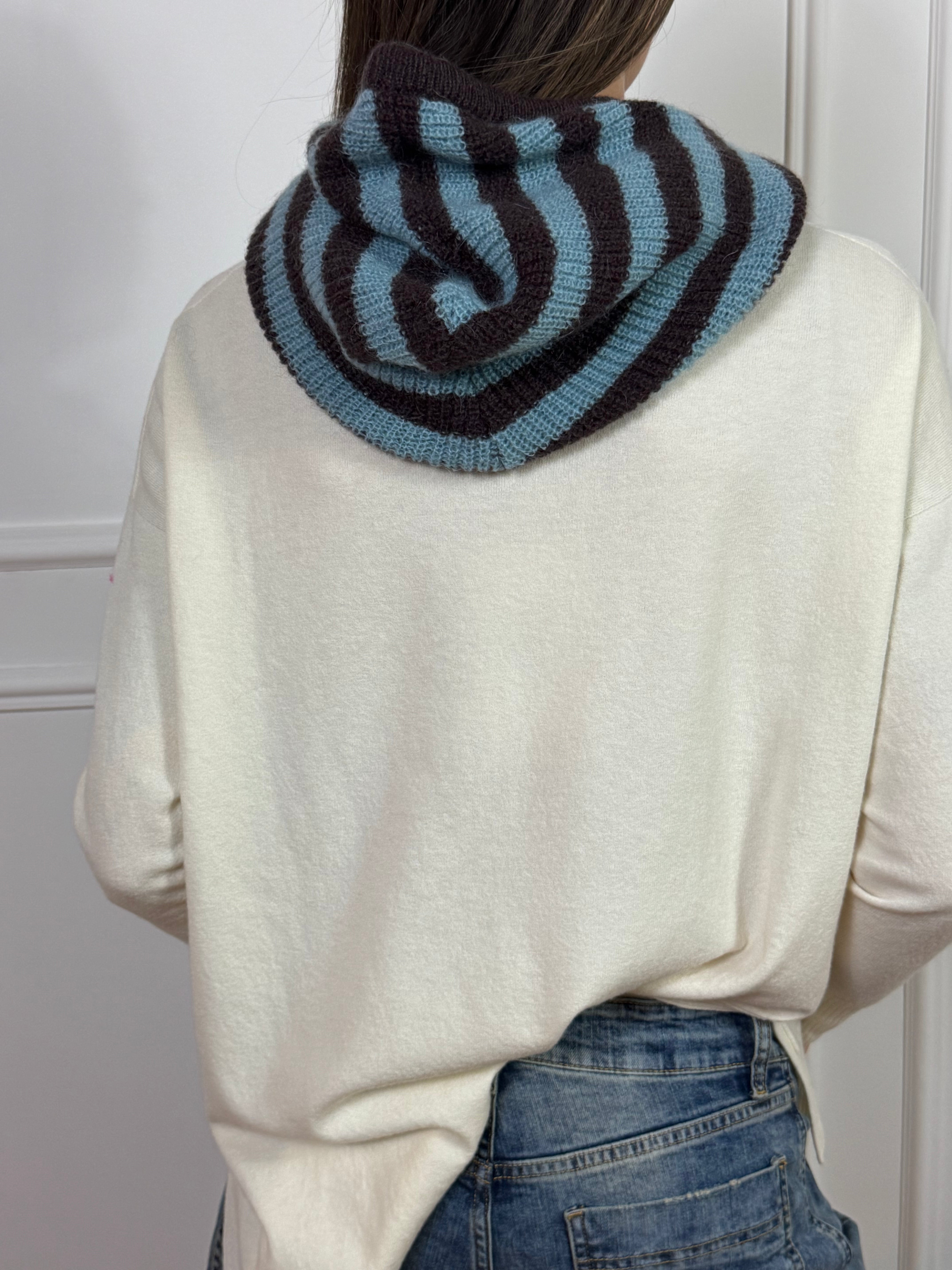 Cappuccio Balaclava  Kontatto  a righe