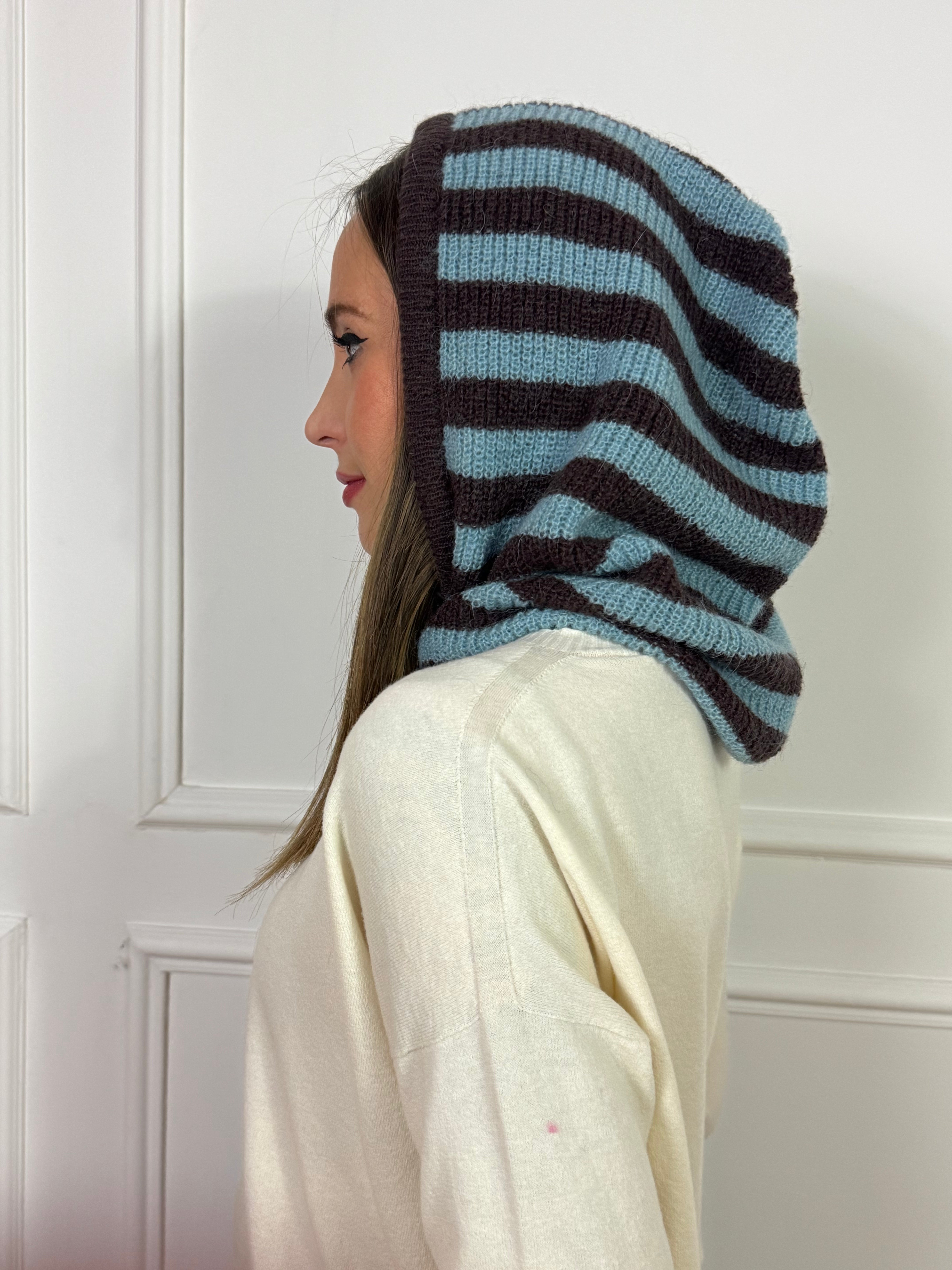 Cappuccio Balaclava  Kontatto  a righe