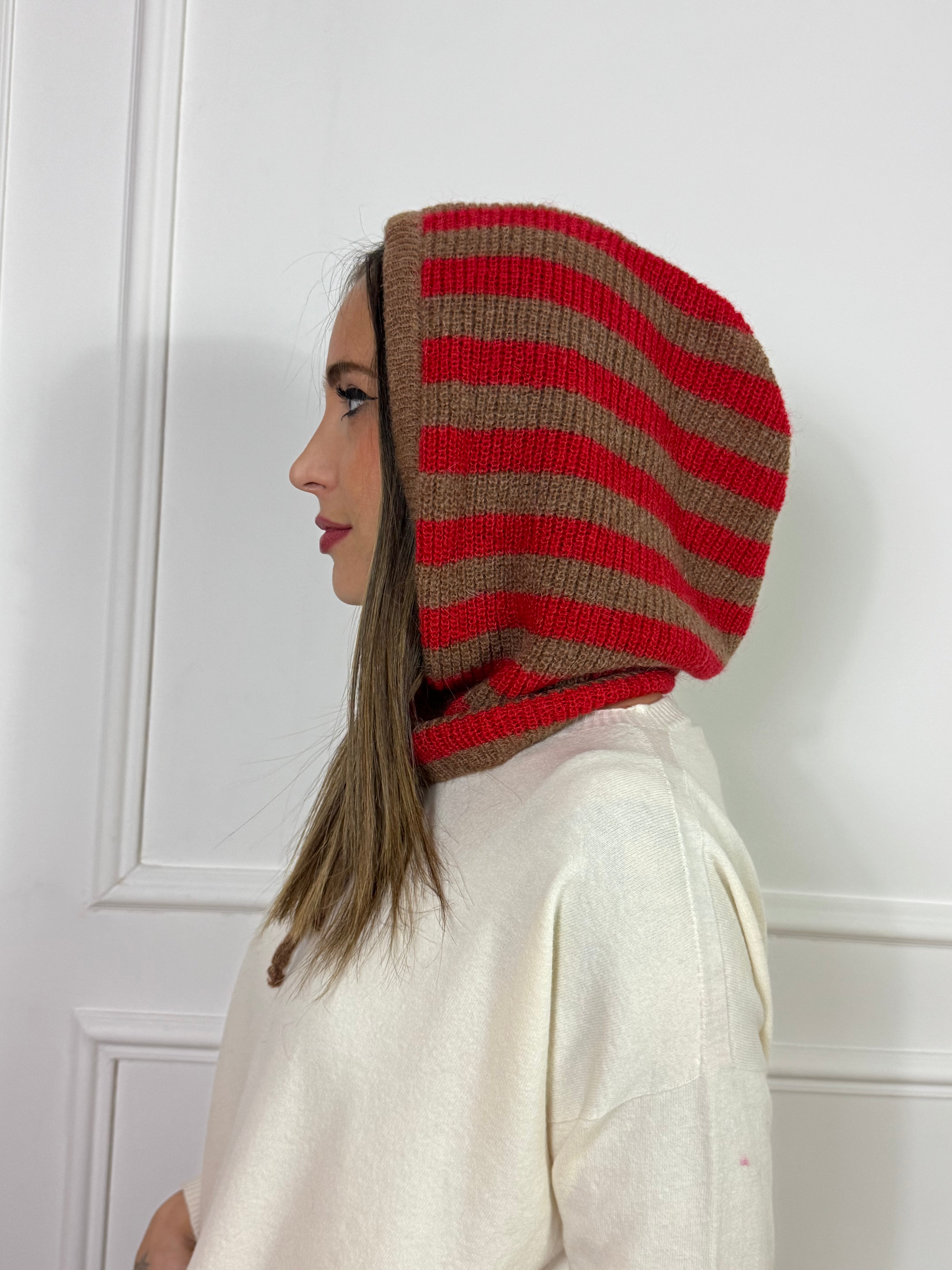 Cappuccio Balaclava  Kontatto  a righe