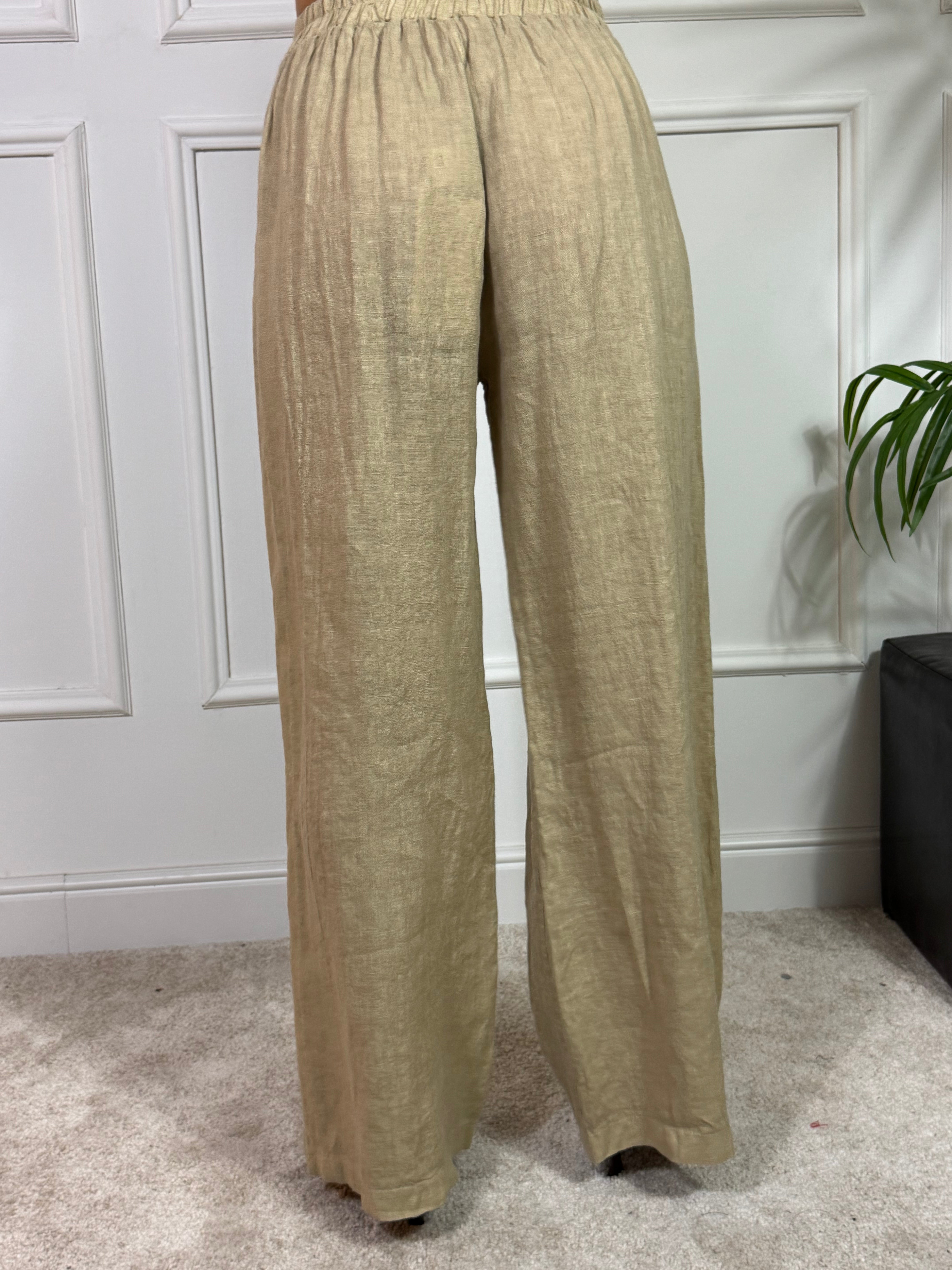 Pantalone in lino Kontatto