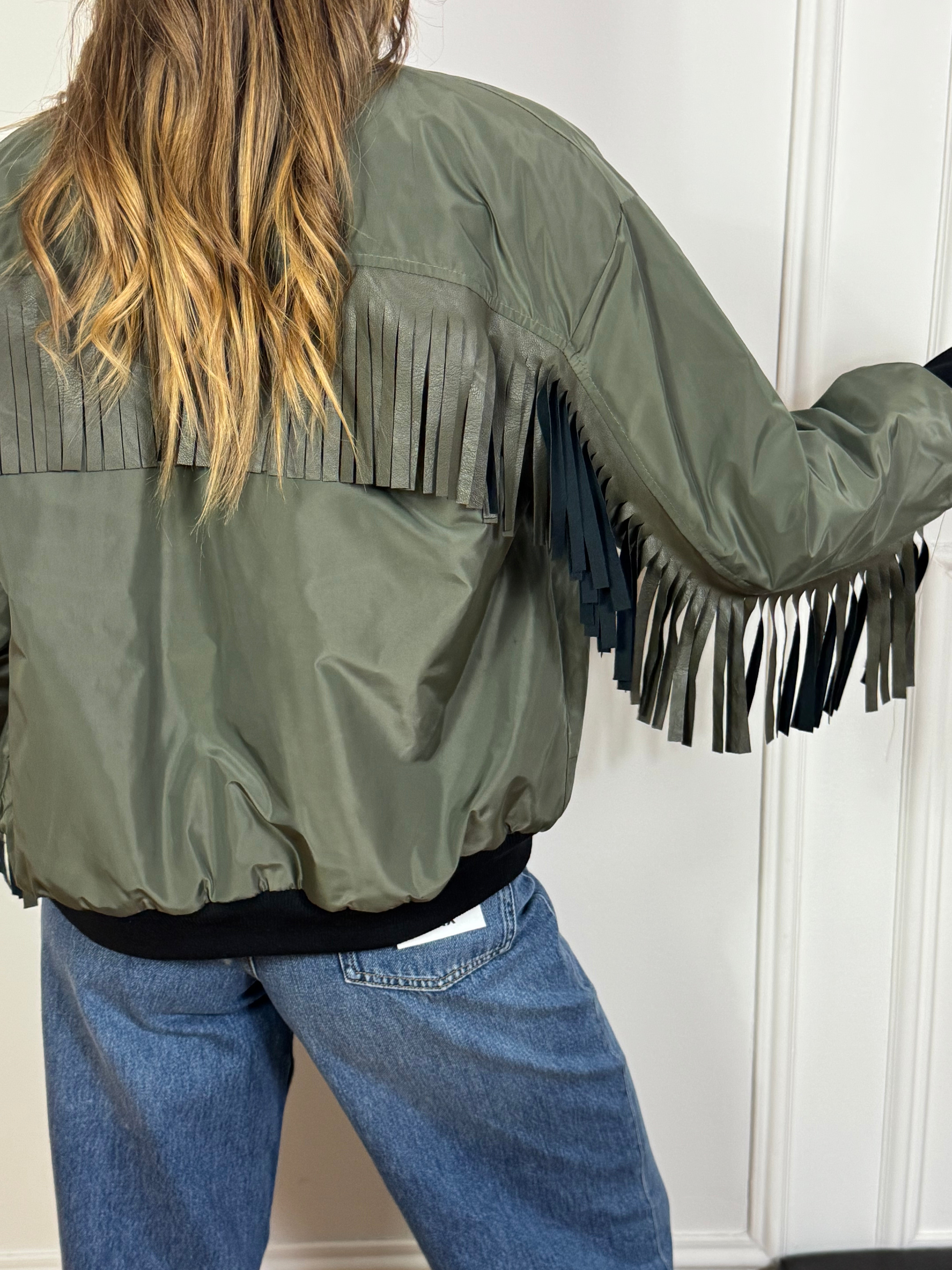 Giacca bomber CON FRANGE Susy Mix