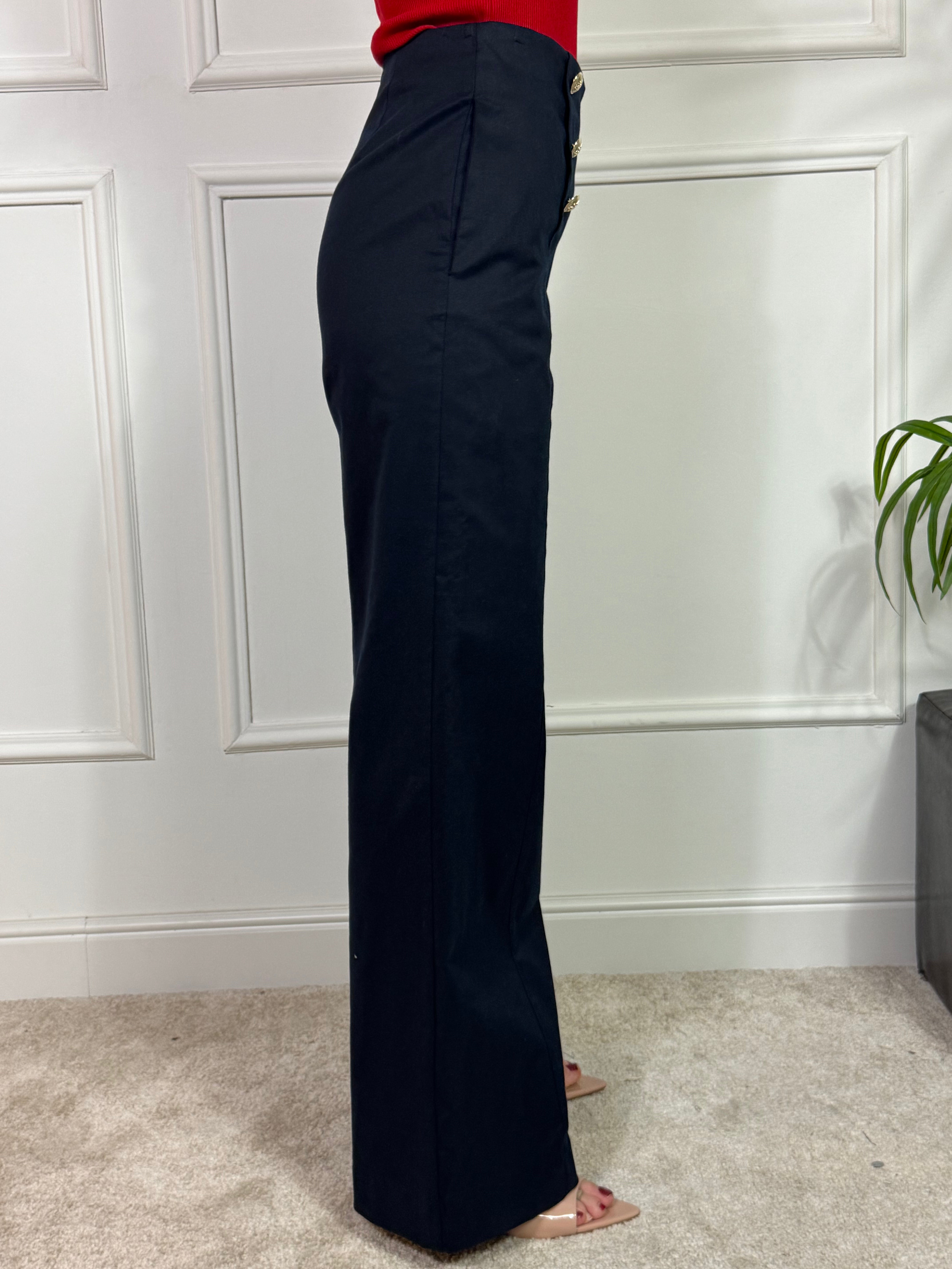 Pantalone AMPIO BOTTONI Kontatto BLU NOTTE