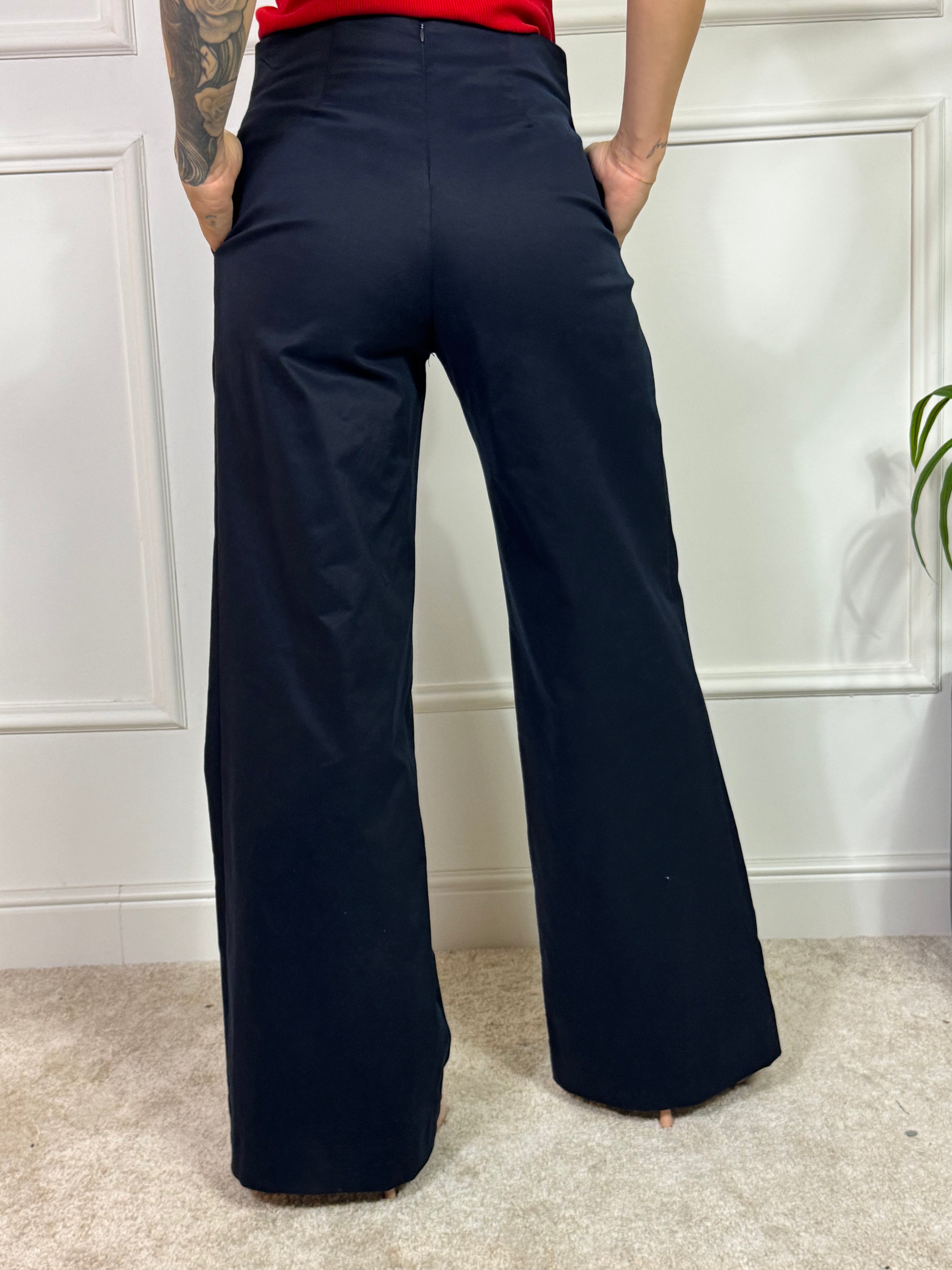 Pantalone AMPIO BOTTONI Kontatto BLU NOTTE