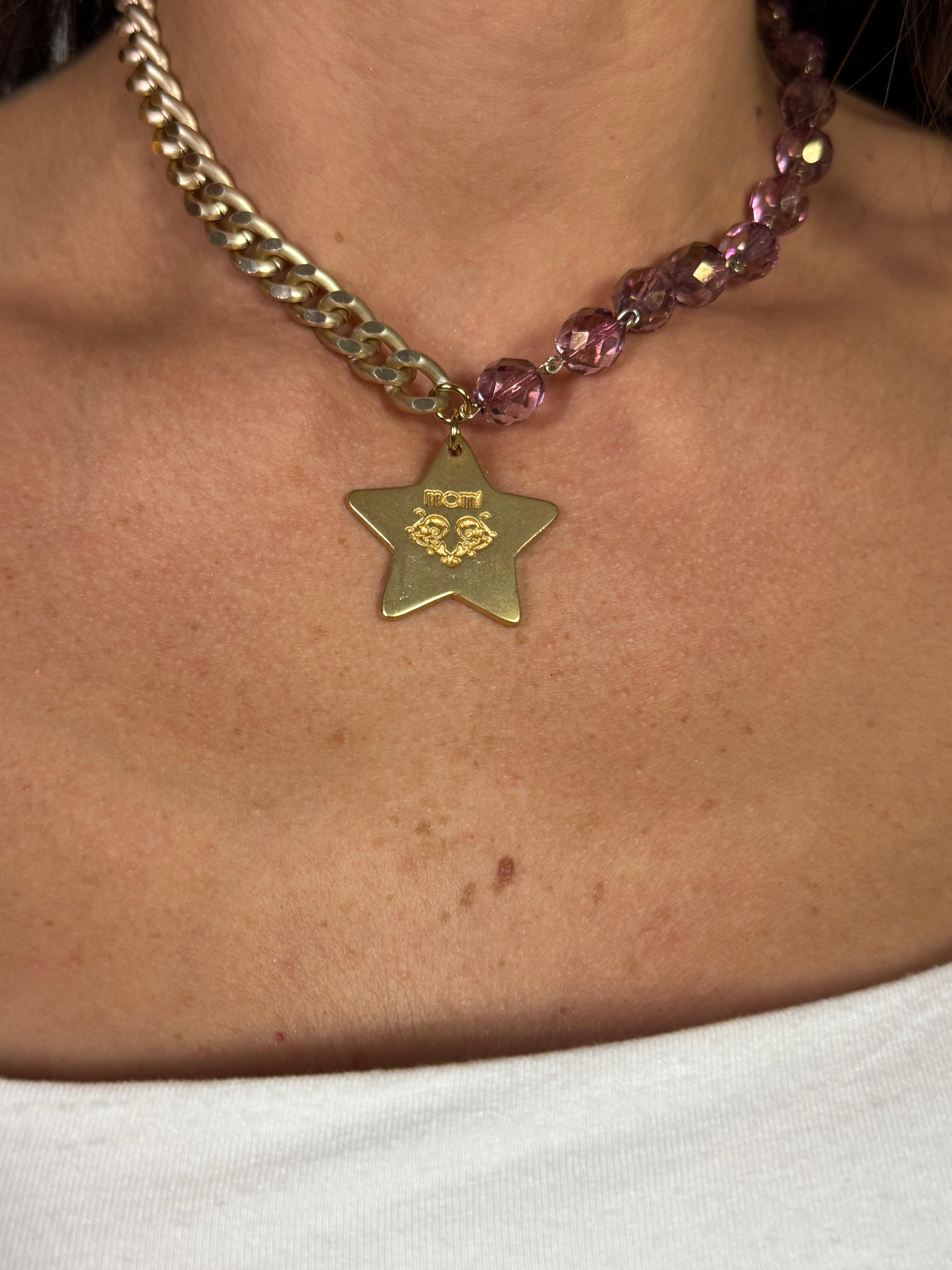 Collana / Bracciale FRANCESCA CORTA Momi - ORO - STELLA - ROSA