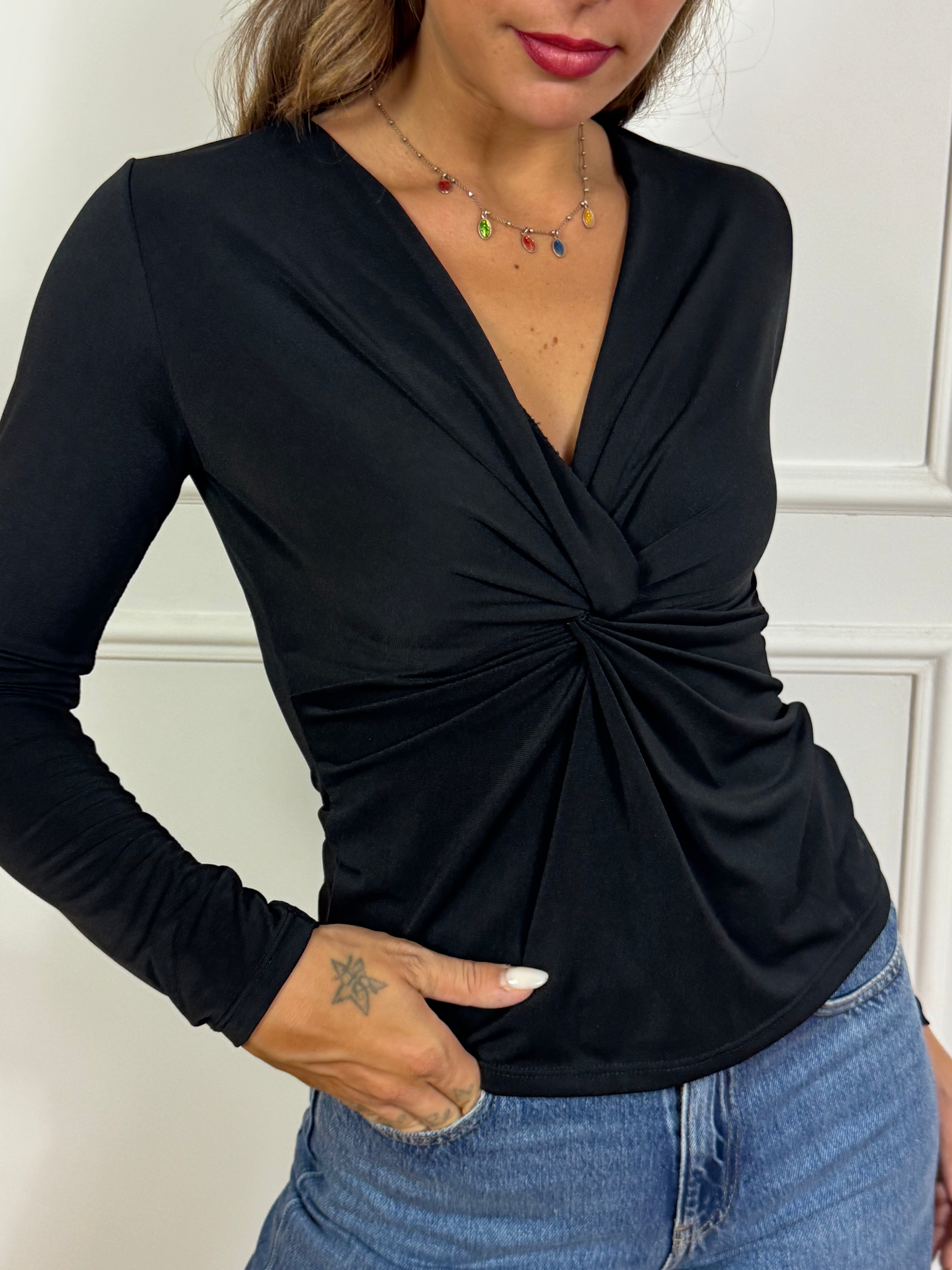 Maglia manica lunga Susy Mix con nodo