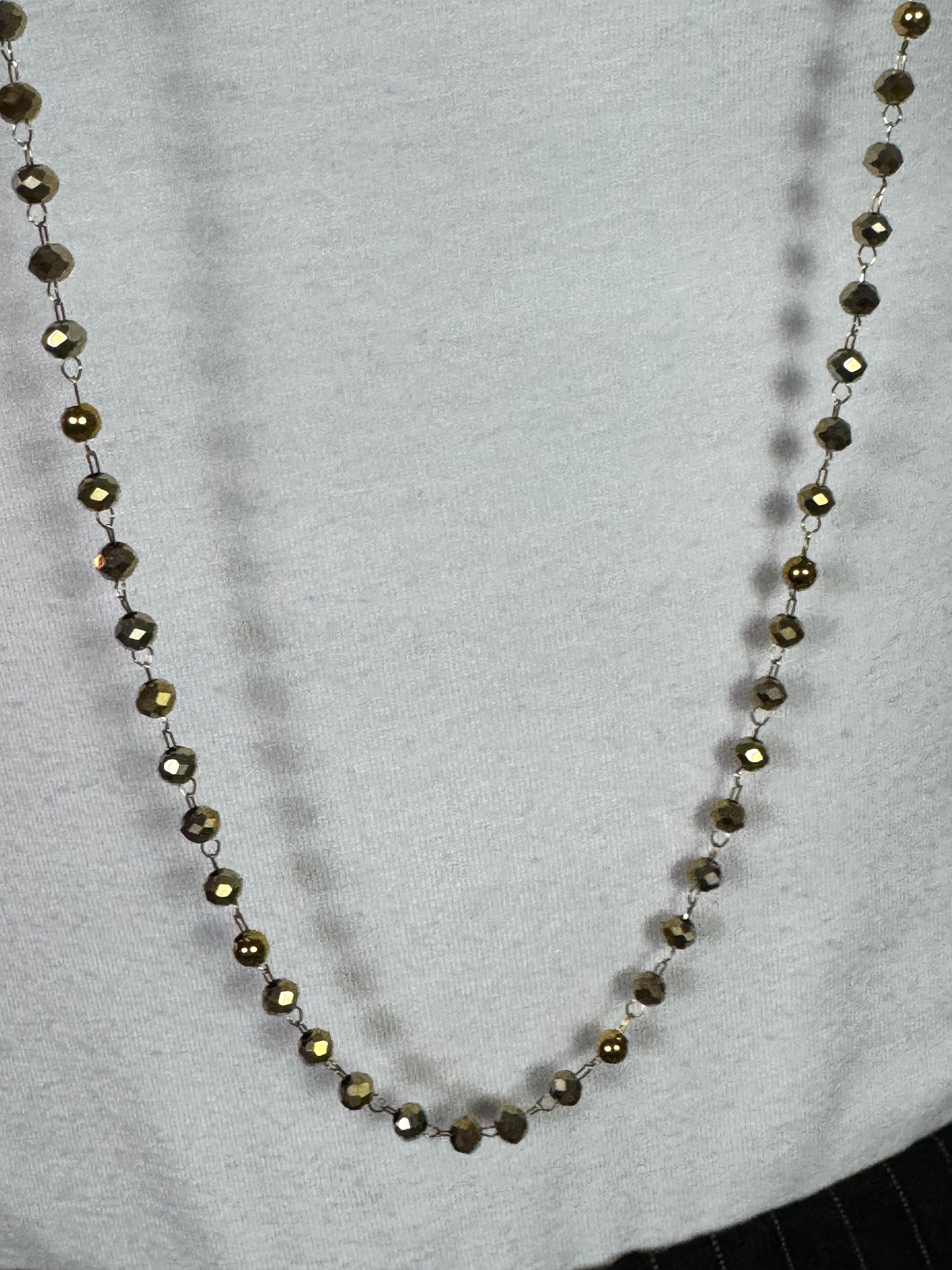 Collana Momi MICROCRISTALLI E PERLINE ORO