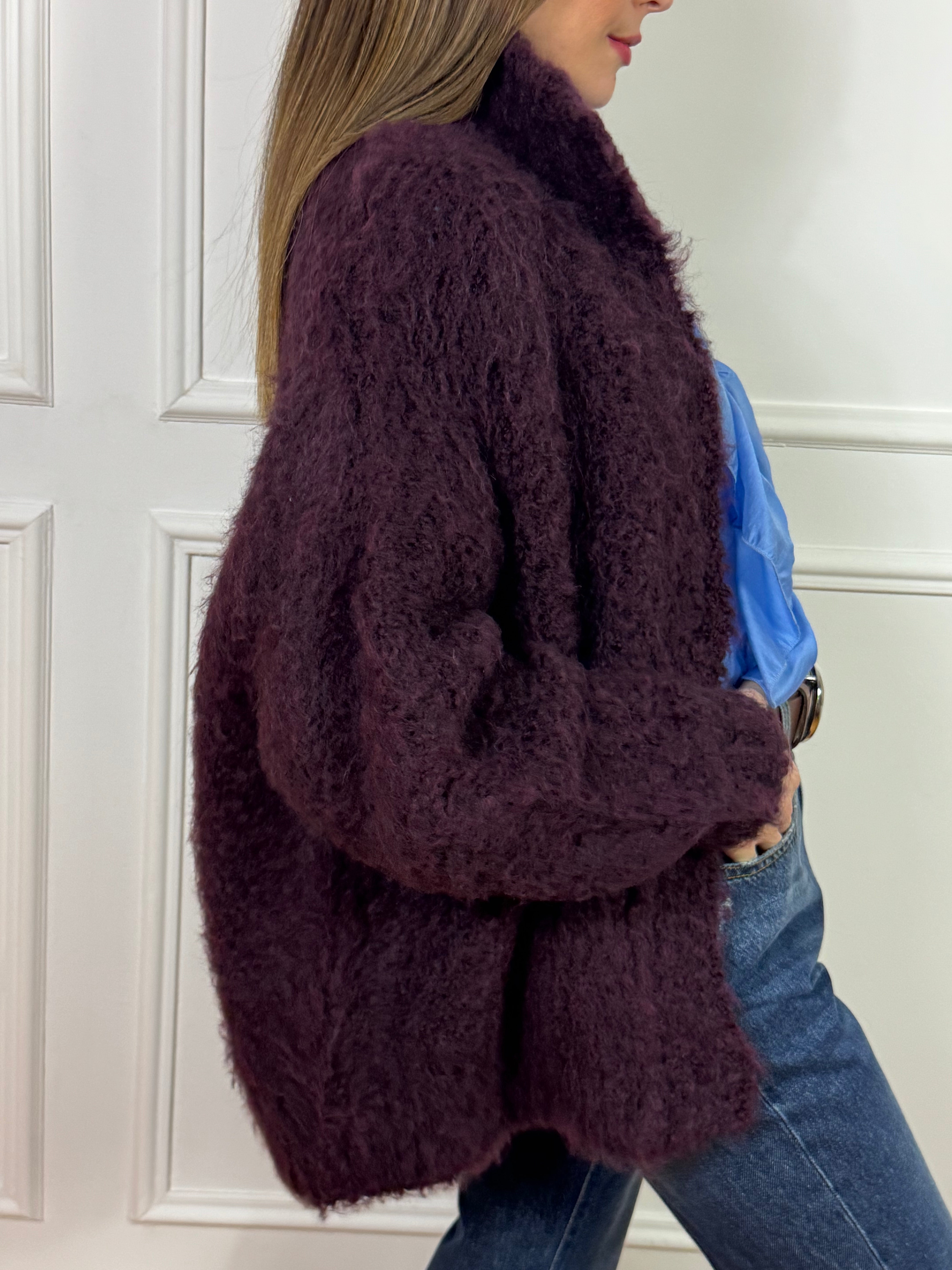 Cappotto CORTO oversize misto mohair  Kontatto