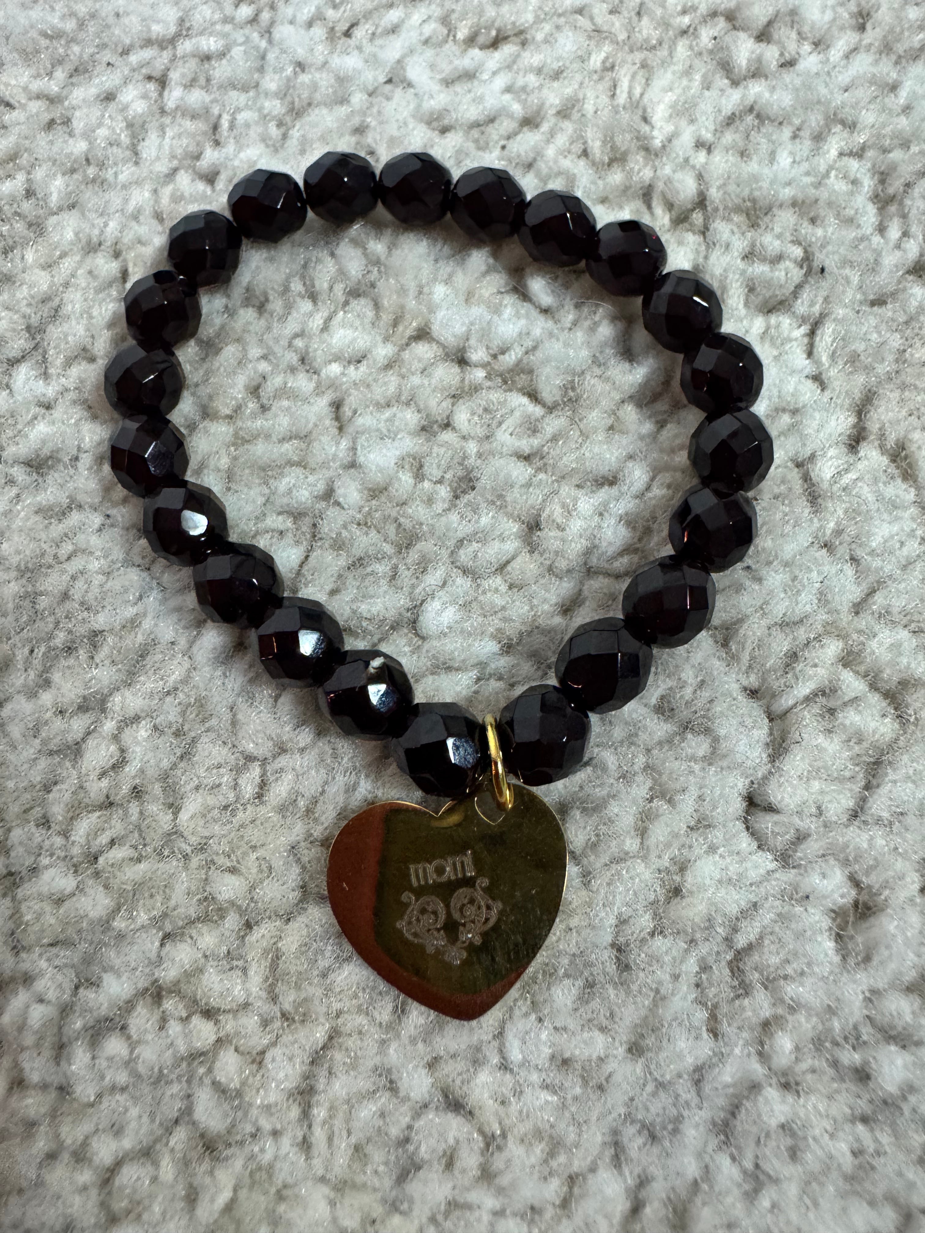 BRACCIALE Momi - CUORE LISCIO- BORDEAUX