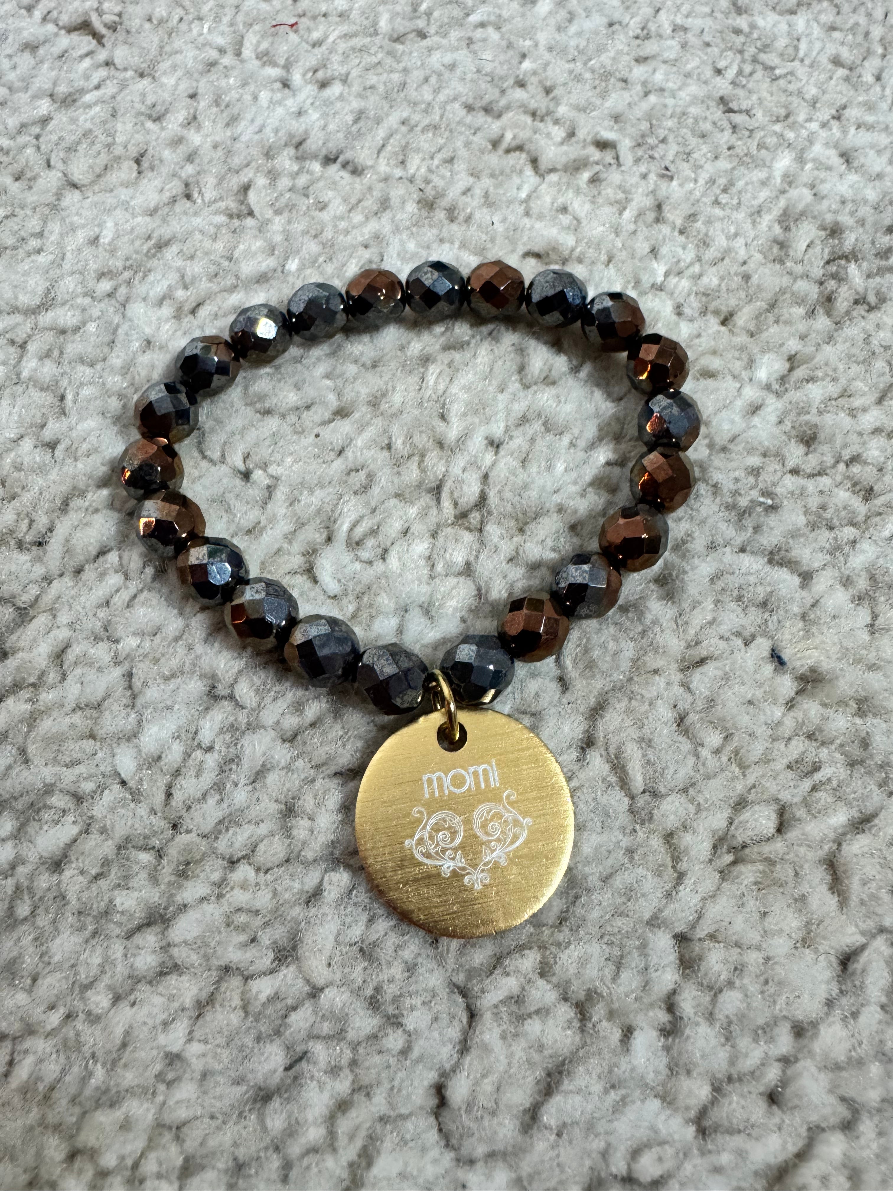 BRACCIALE Momi - MEDAGLIA - PIOMBO SFUMATO BRONZO