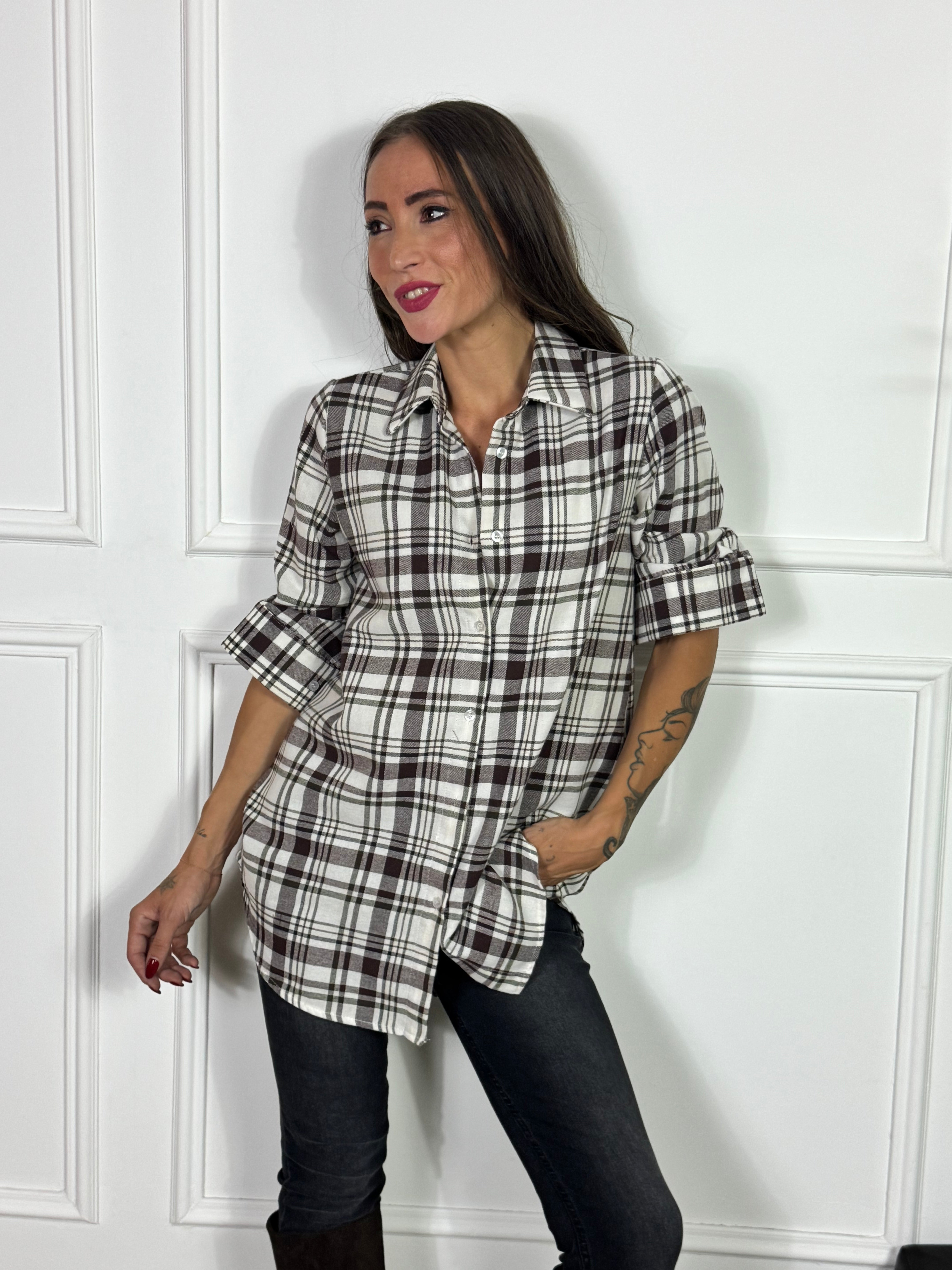 Maxi Camicia quadri  Susy Mix