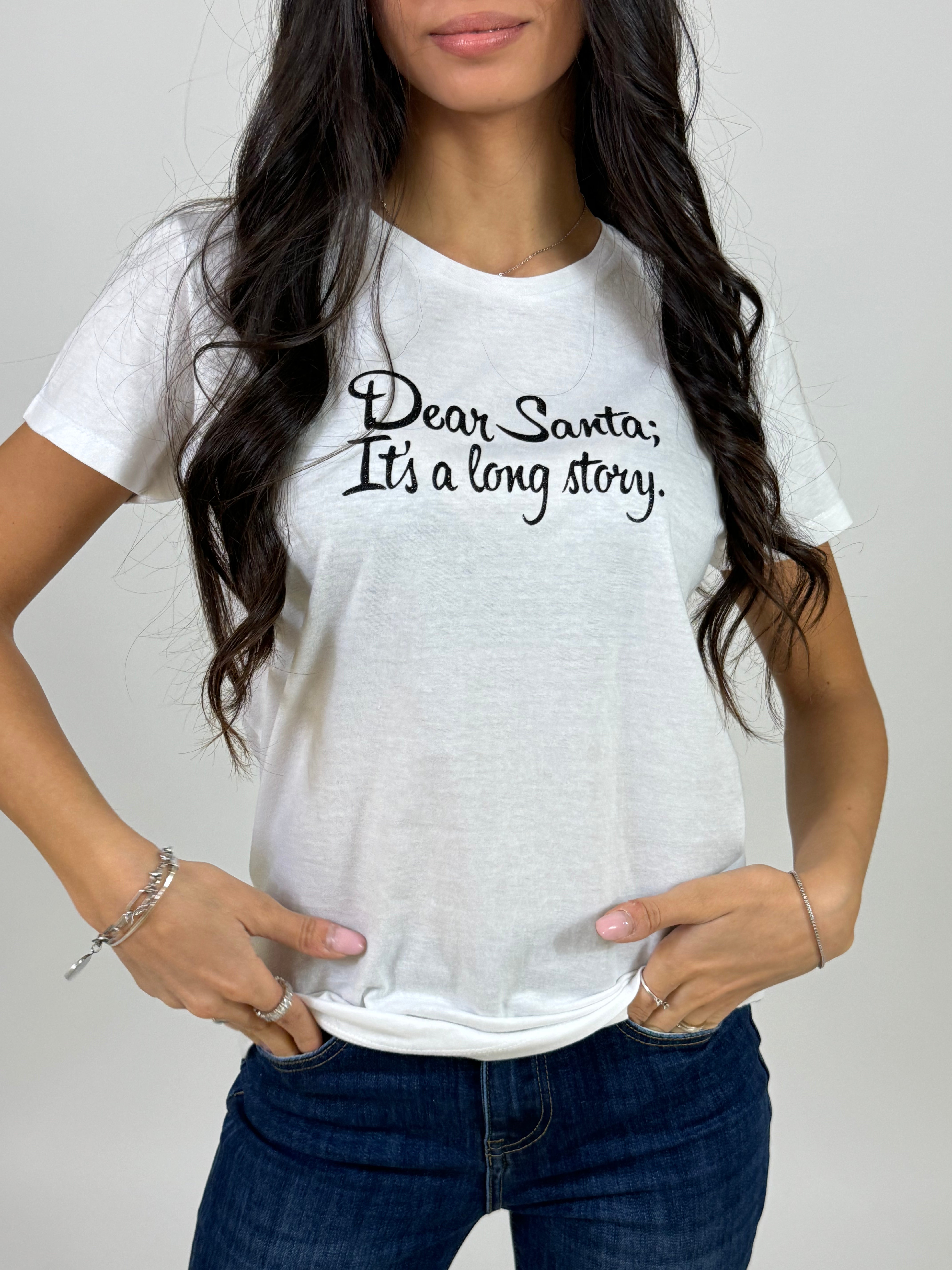 T-shirt Susy Mix DEAR SANTA IT'S A LONG STORY