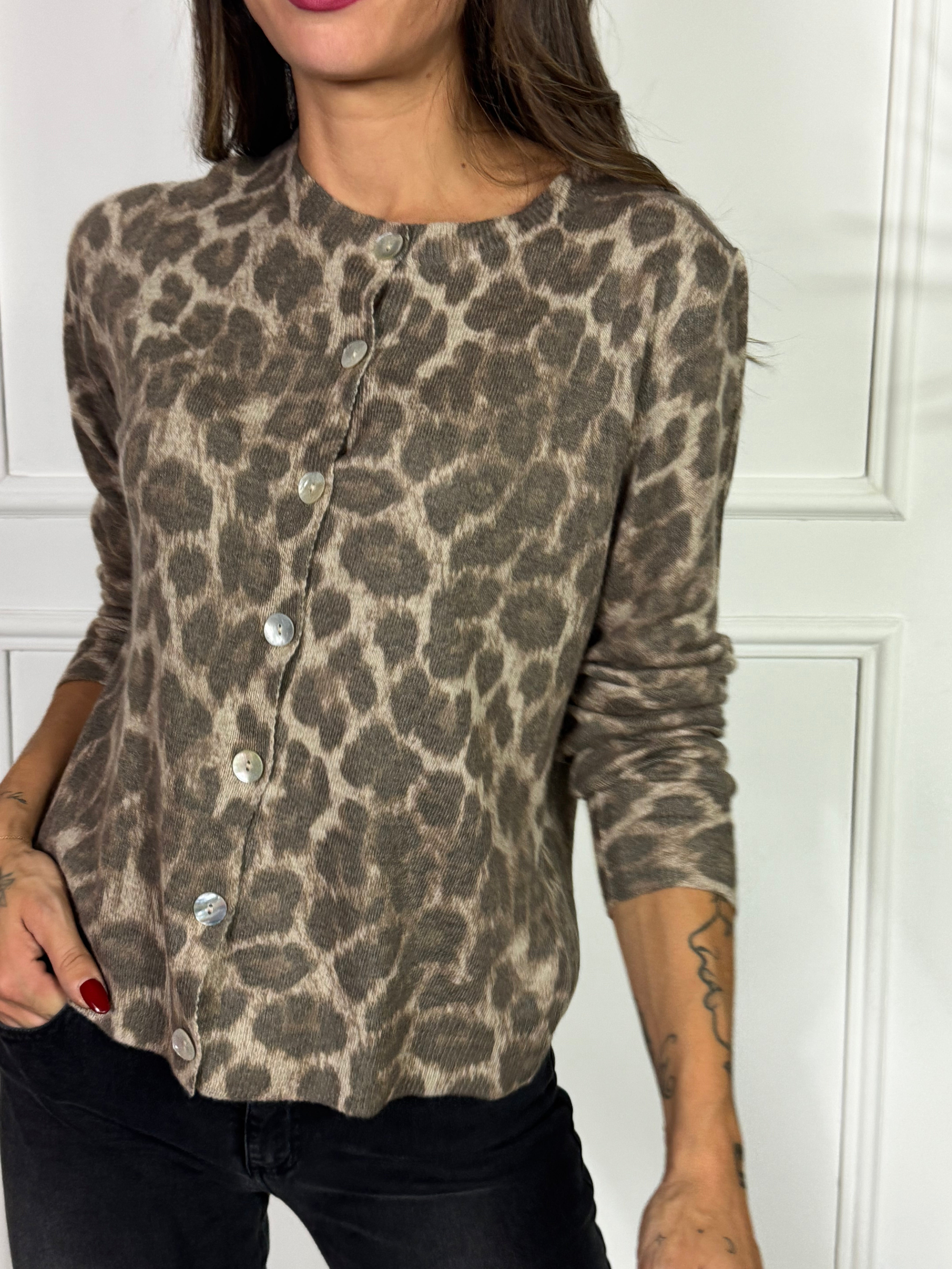 Cardigan con bottoni Susy Mix FANTASIA MACULATA