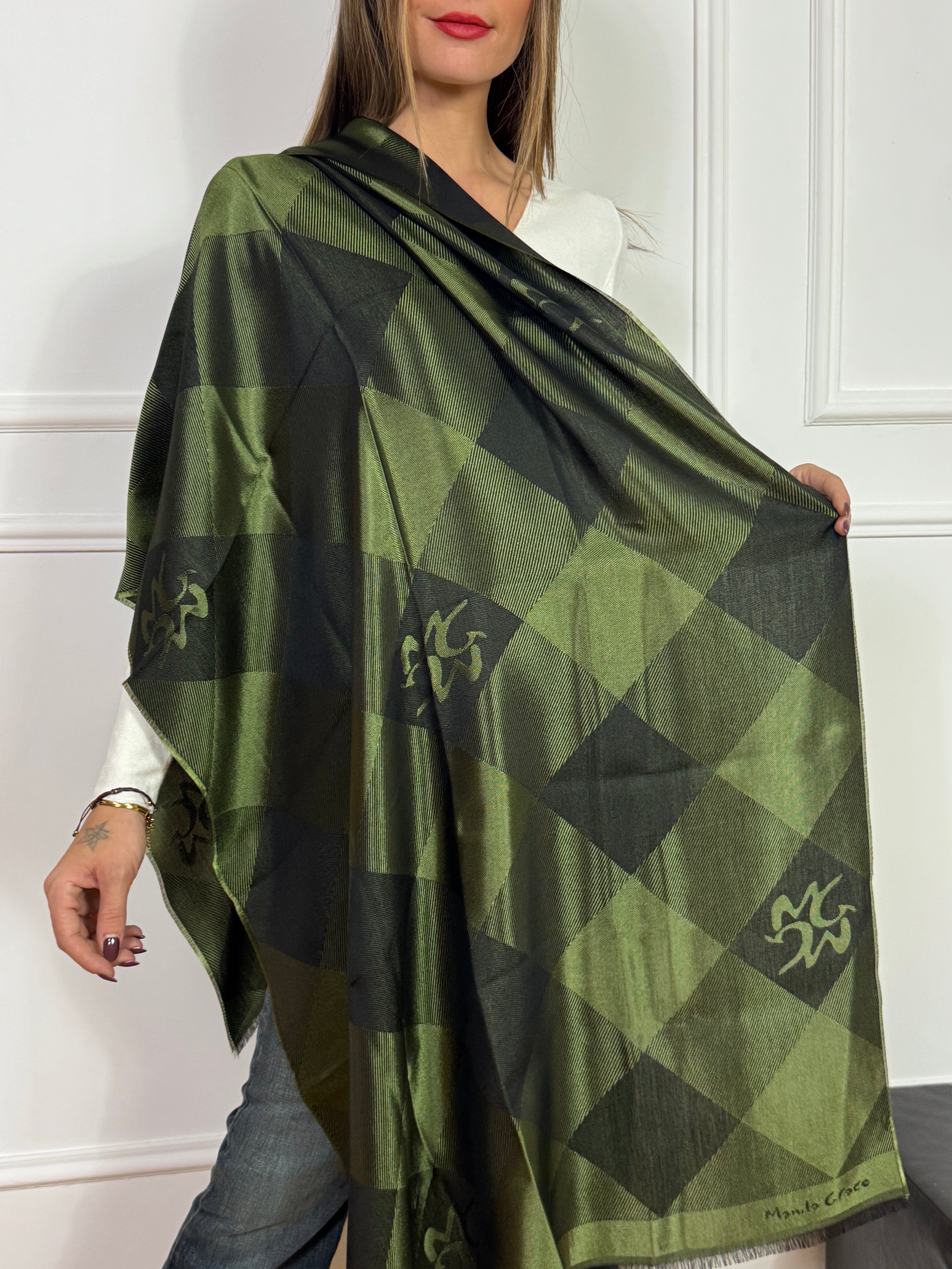 Sciarpa Manila Grace CHECK JACQUARD