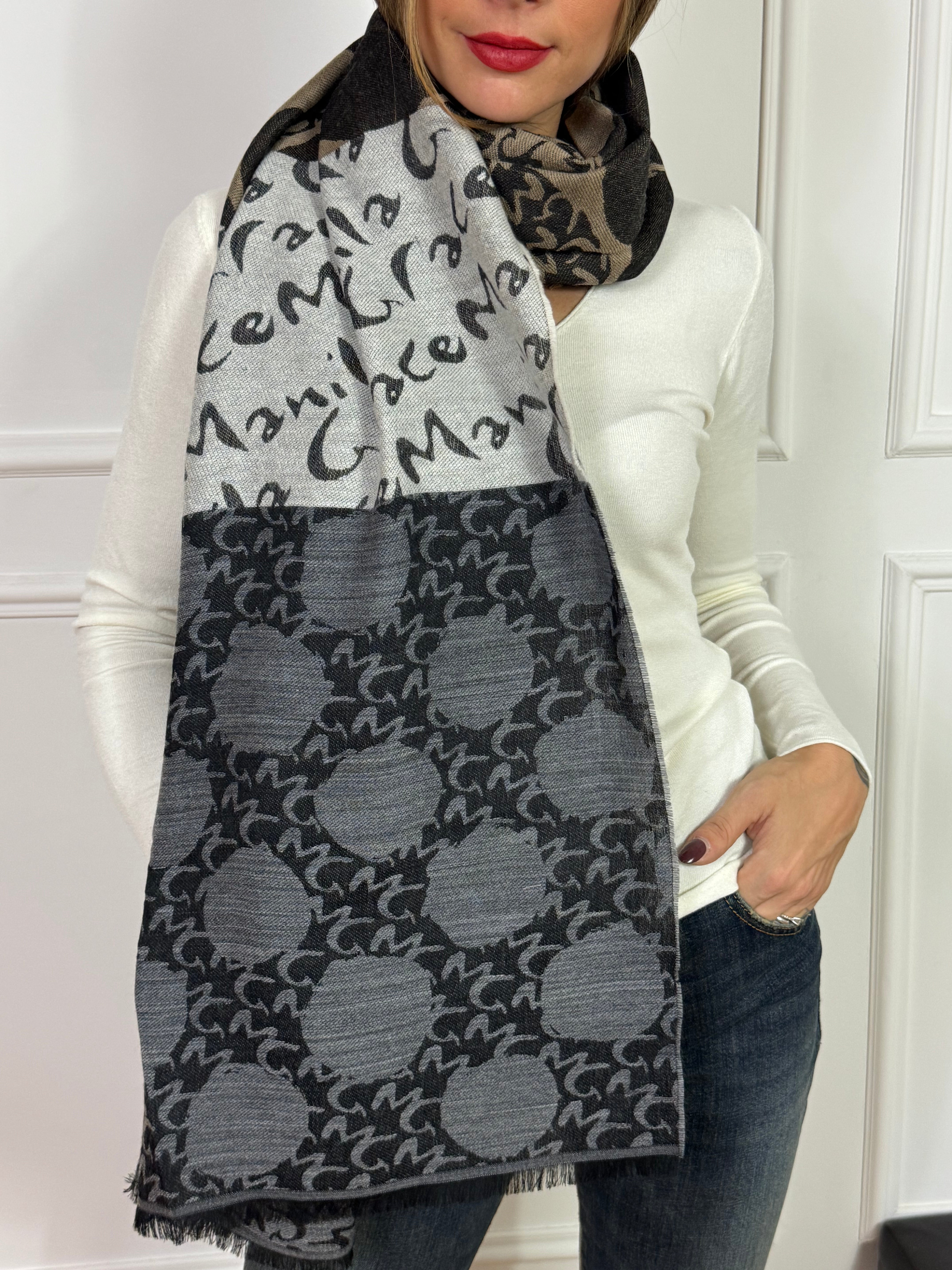 Sciarpa Manila Grace JACQUARD POIS