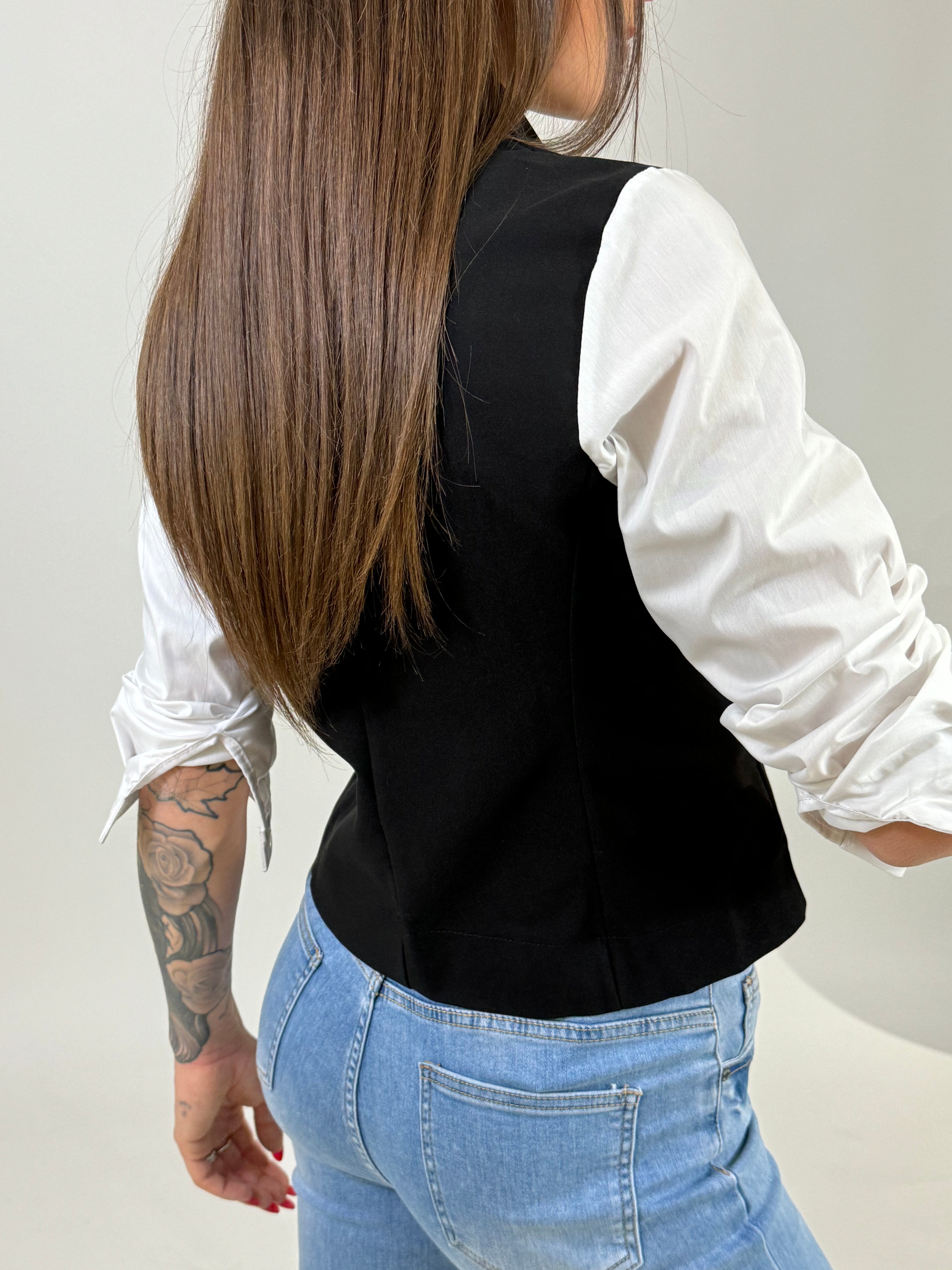 Giacca blazer Susy Mix con manica a camicia