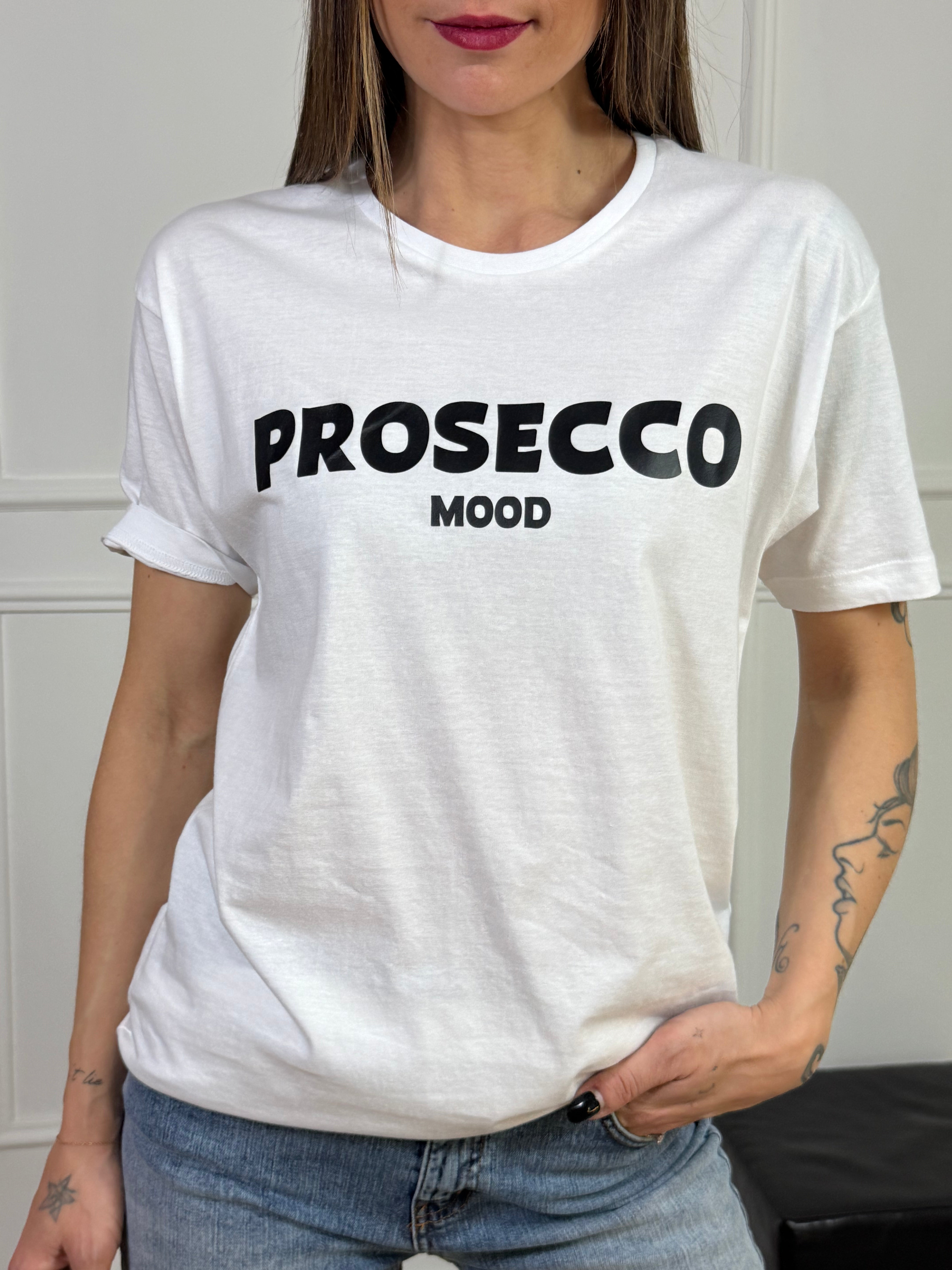 T-shirt con scritta Susy Mix PROSECCO MOOD