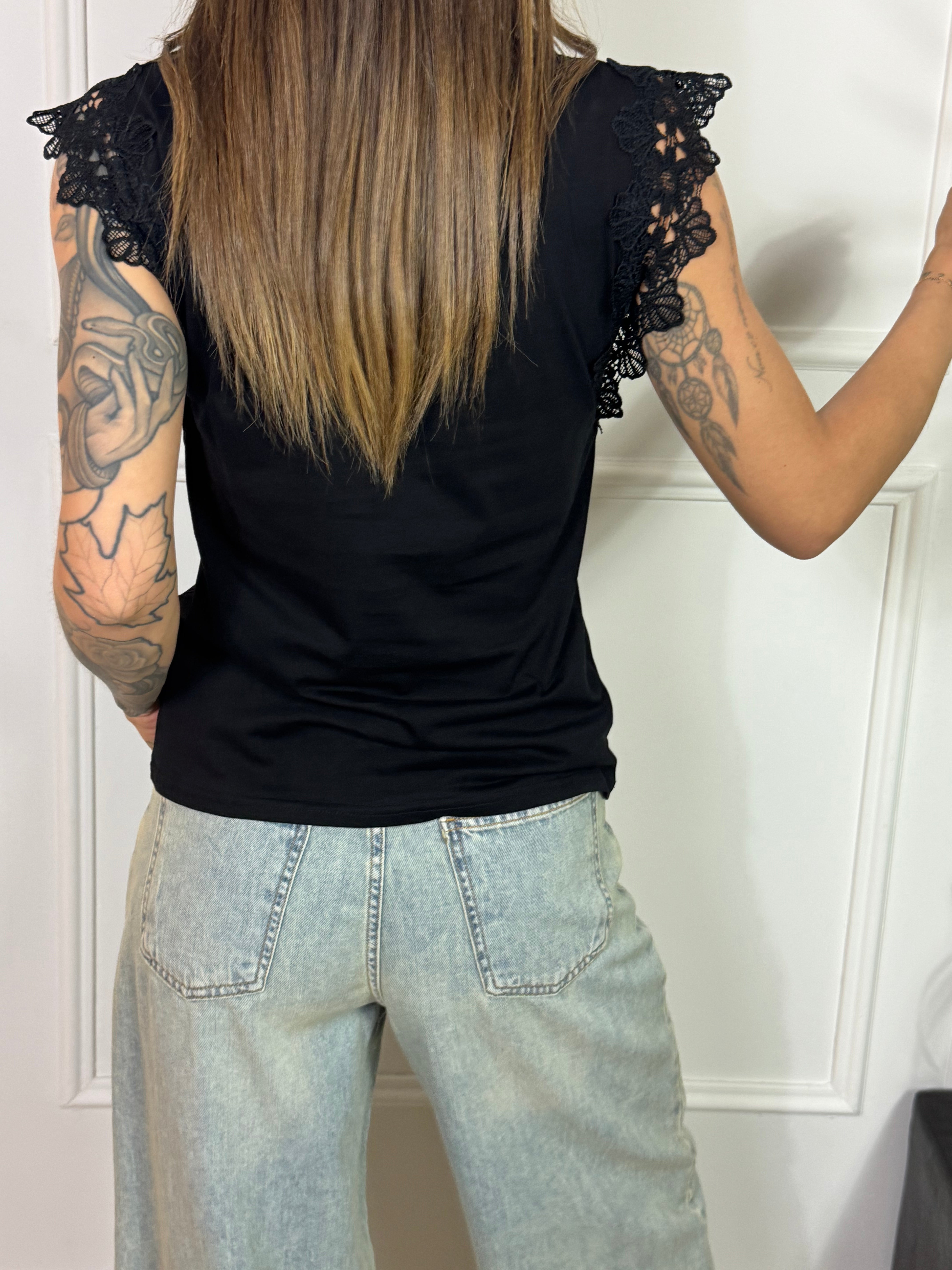 Maglia Susy Mix MANICHINA PIZZO SANGALLO