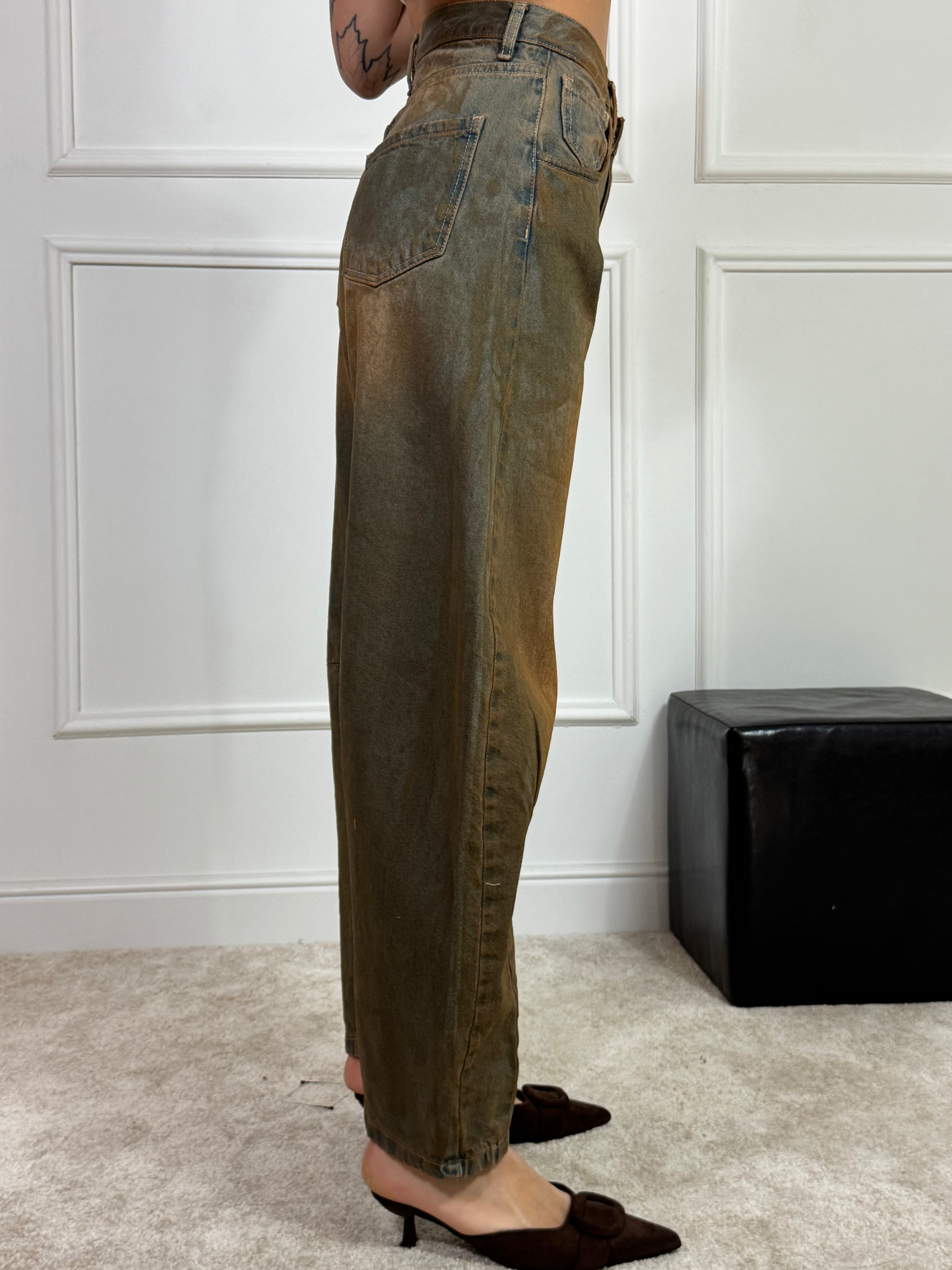 Jeans SUSY MIX FERRO DI CAVALLO - lavaggio RUGGINE DELAVE'