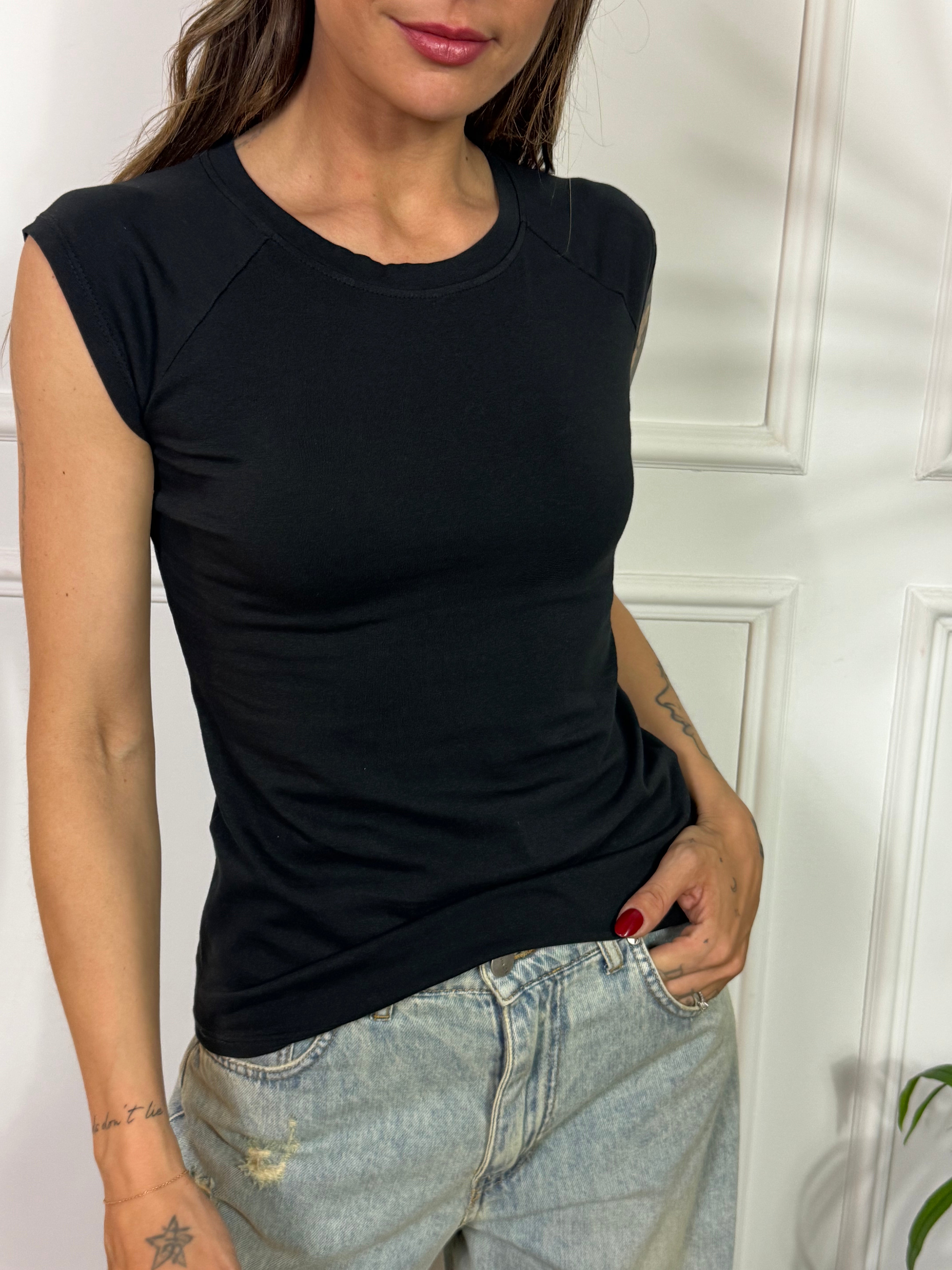 T-shirt Susy Mix manica accennata (modello fonzie)