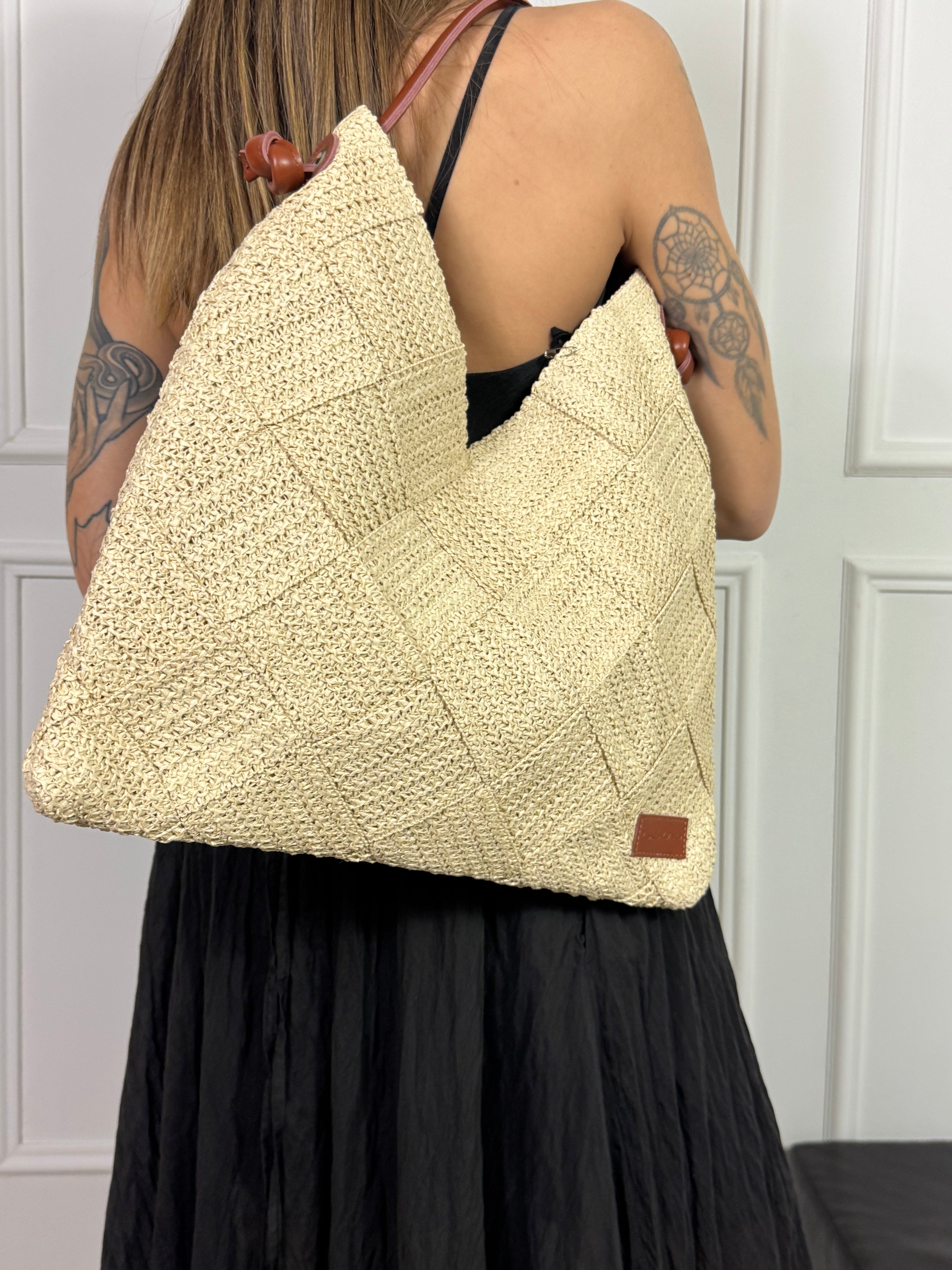 Borsa Manila Grace TOTE BAG RAFFIA - ART. B836ZU