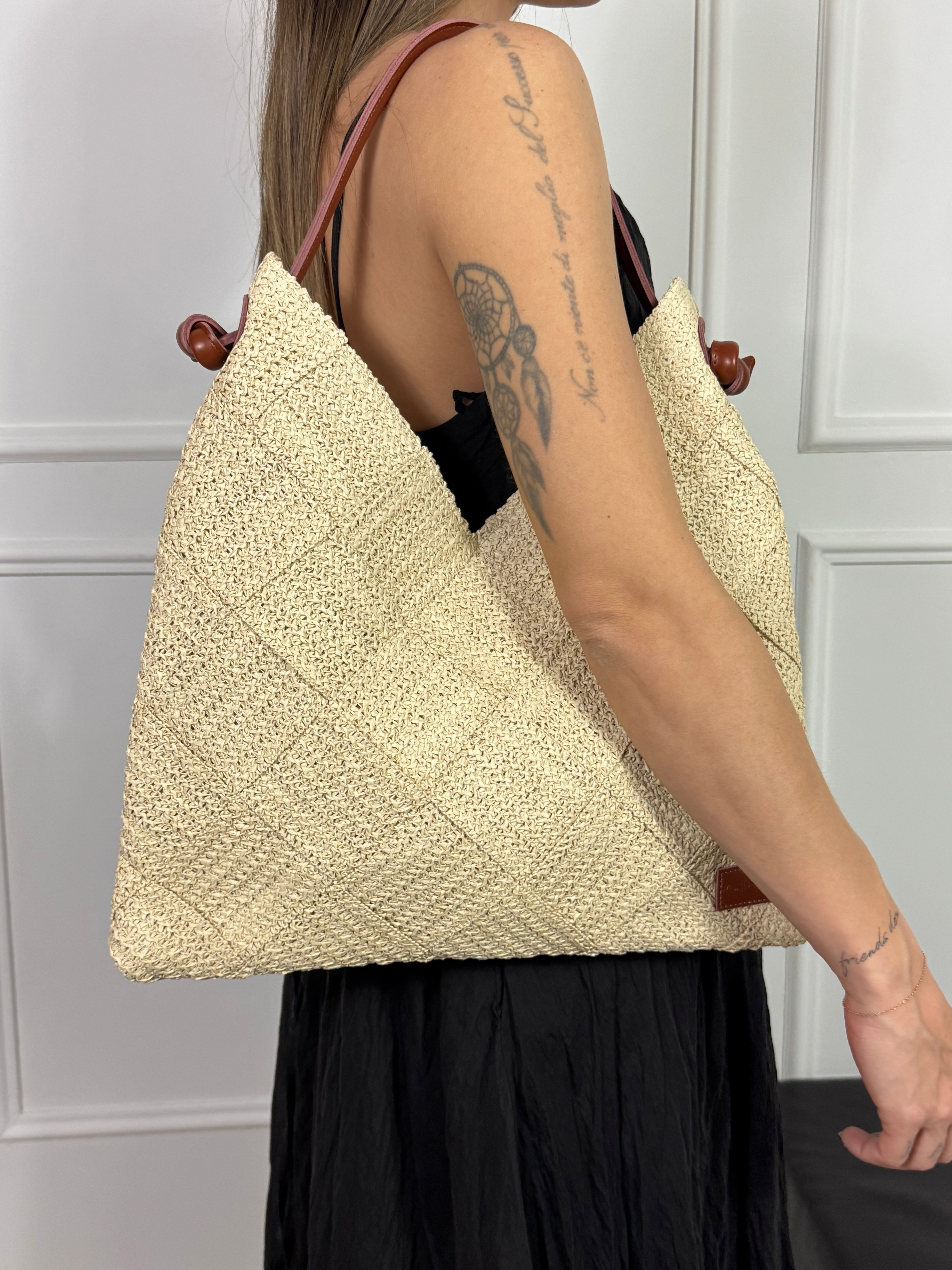 Borsa Manila Grace TOTE BAG RAFFIA - ART. B836ZU