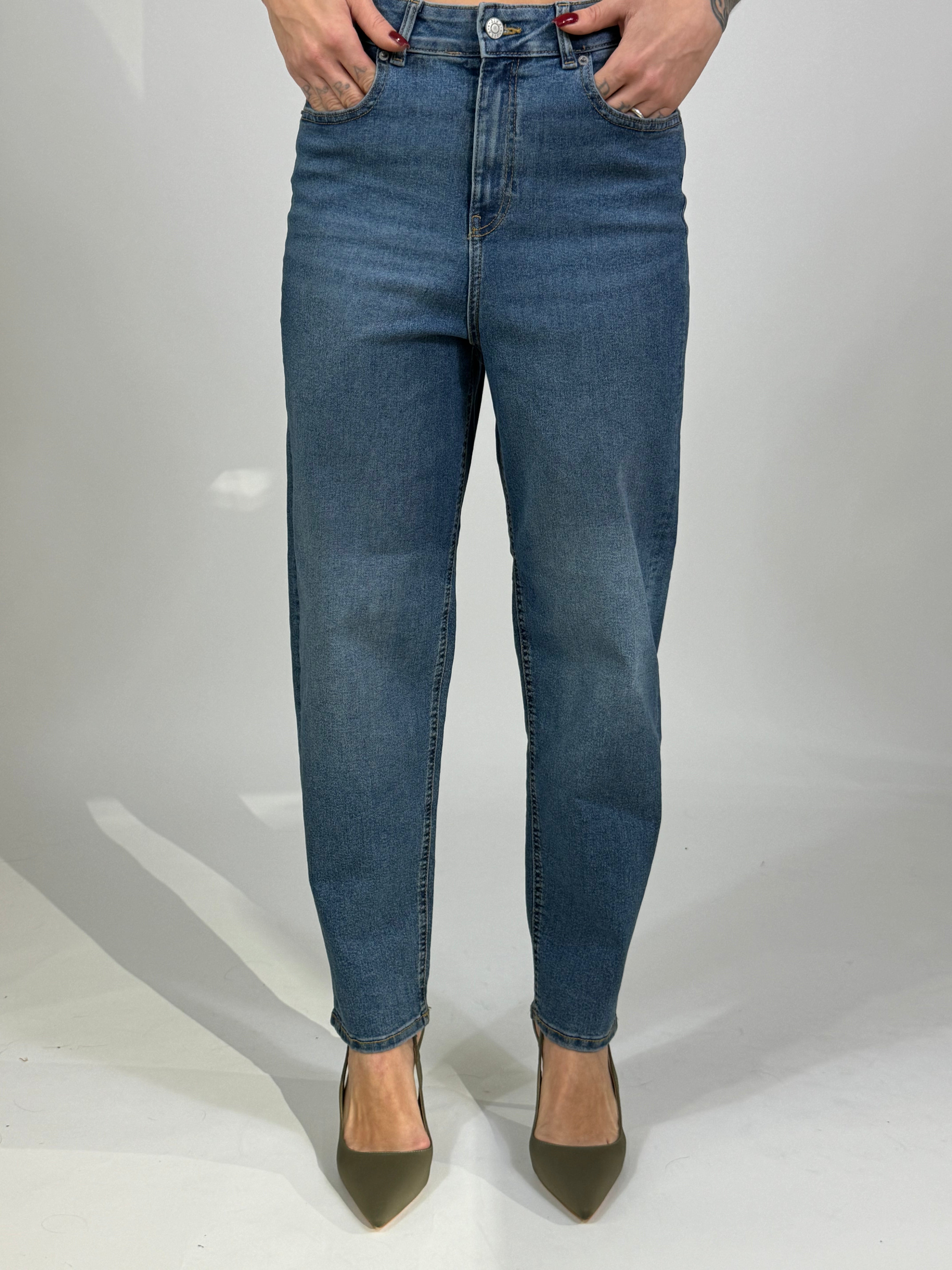 Jeans JJXX LISBON MOM HIGH WAIST - Medium blue denim