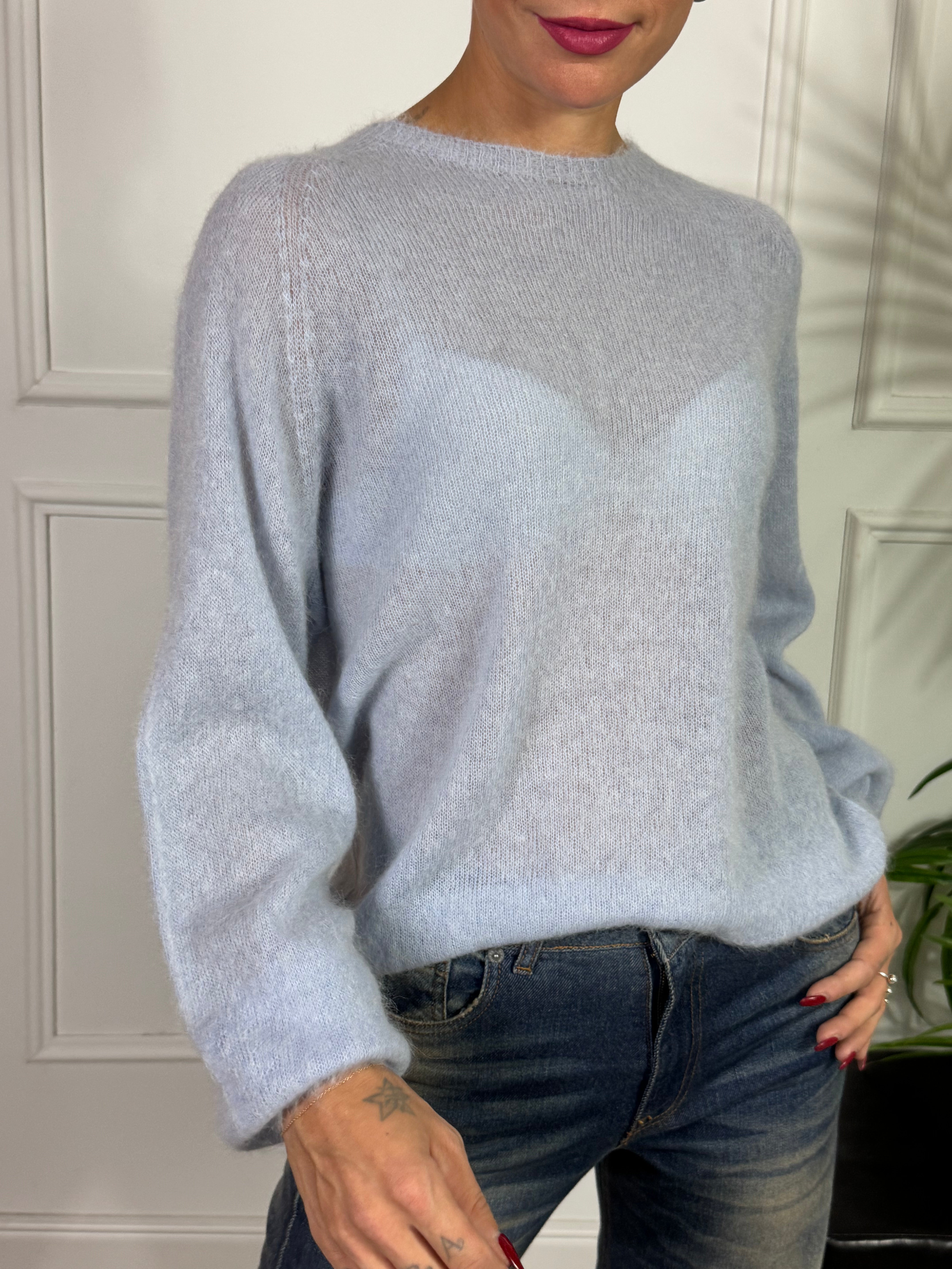 Maglia misto ALPACA Kontatto MANICA LUNGA RAGLAN