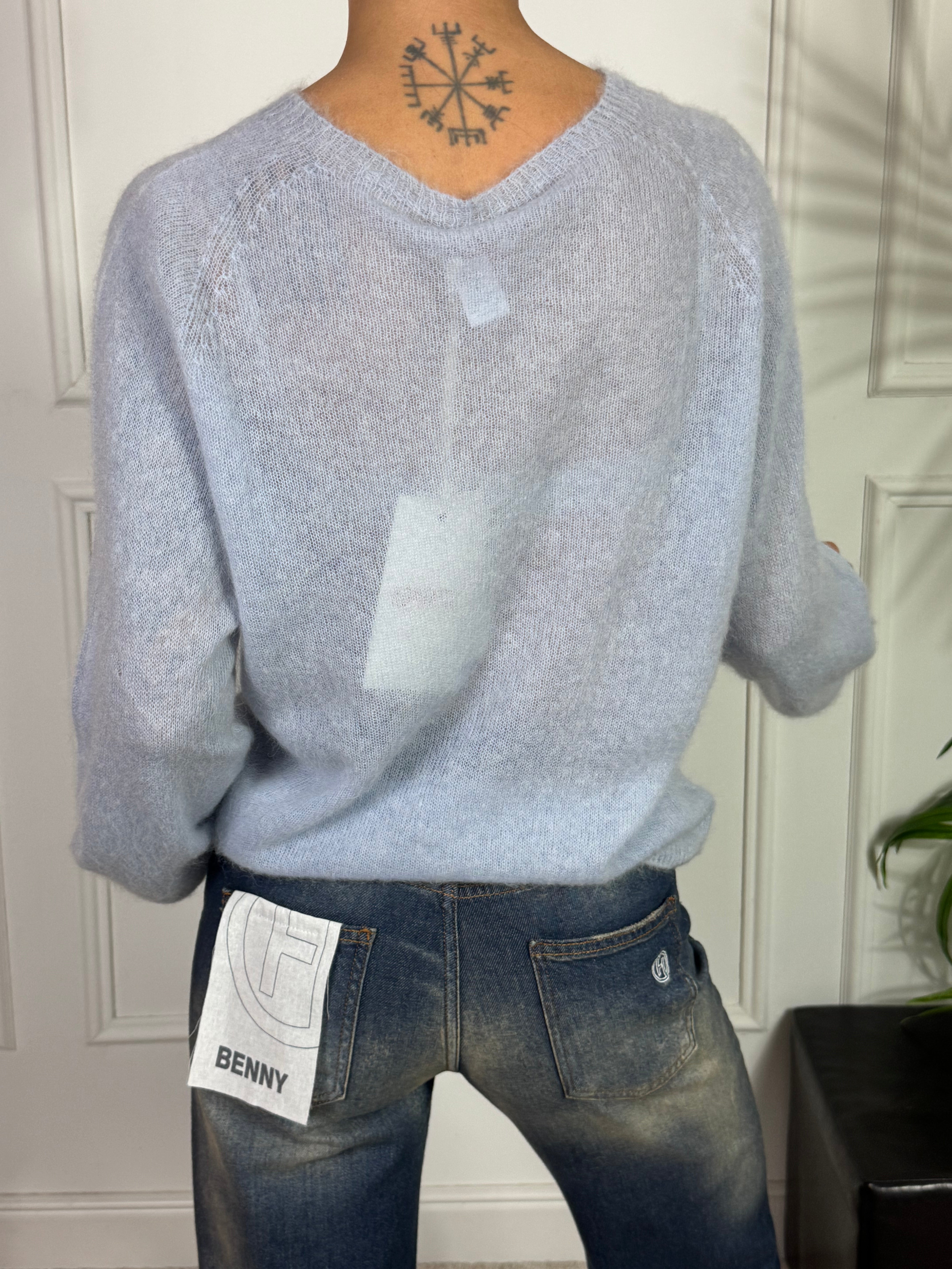 Maglia misto ALPACA Kontatto MANICA LUNGA RAGLAN