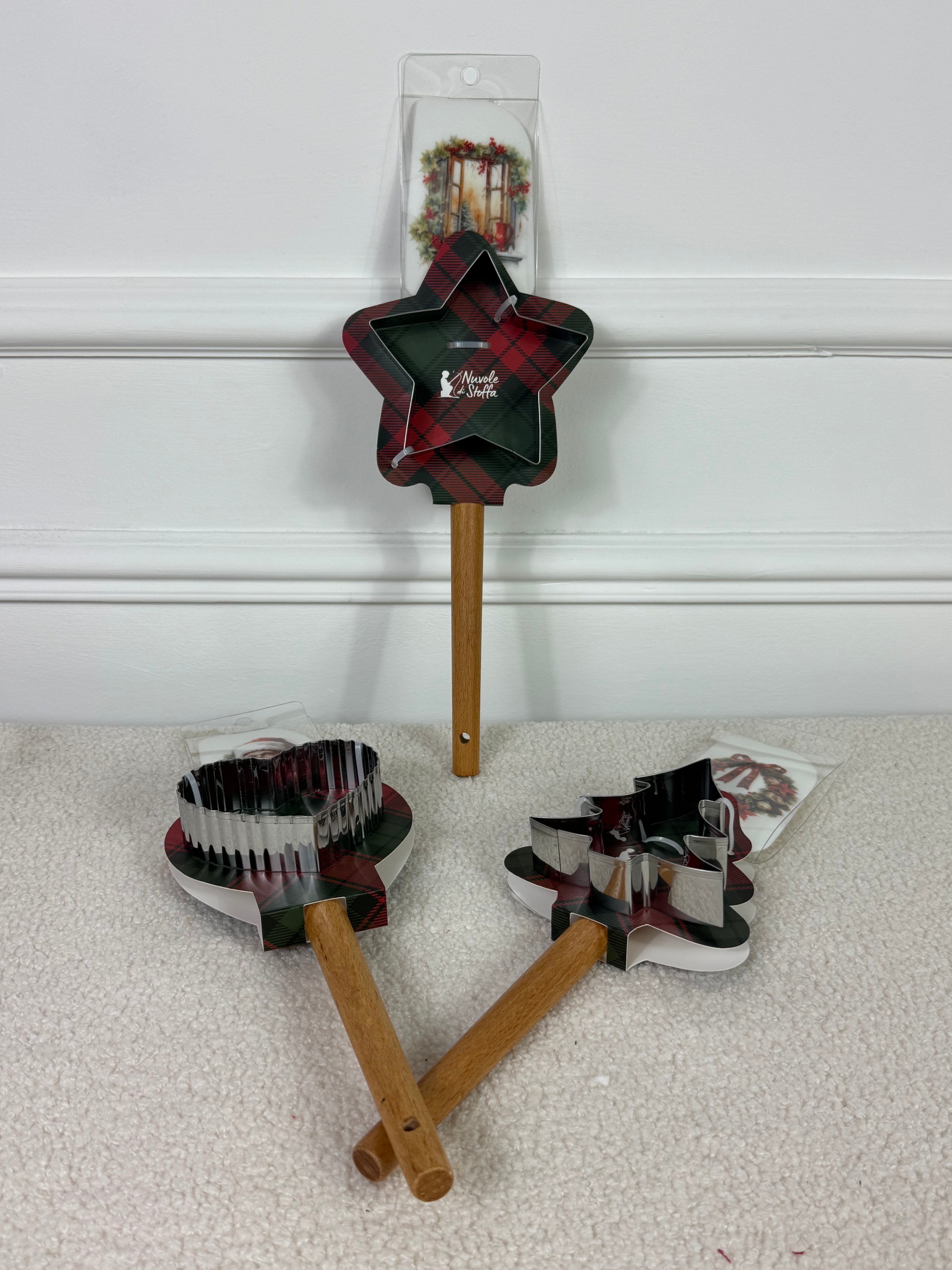 Spatola con 1 stampo dolci