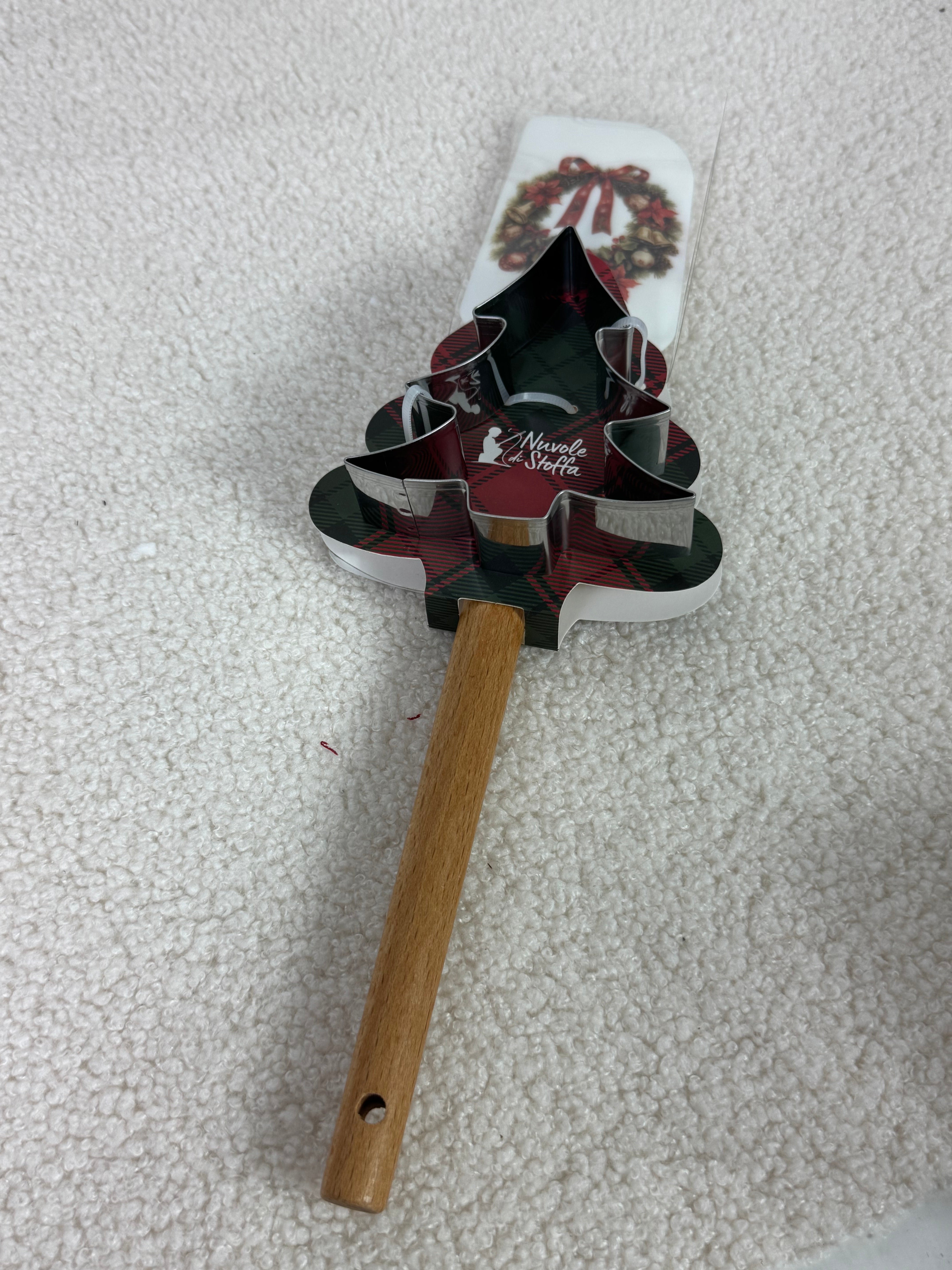 Spatola con 1 stampo dolci