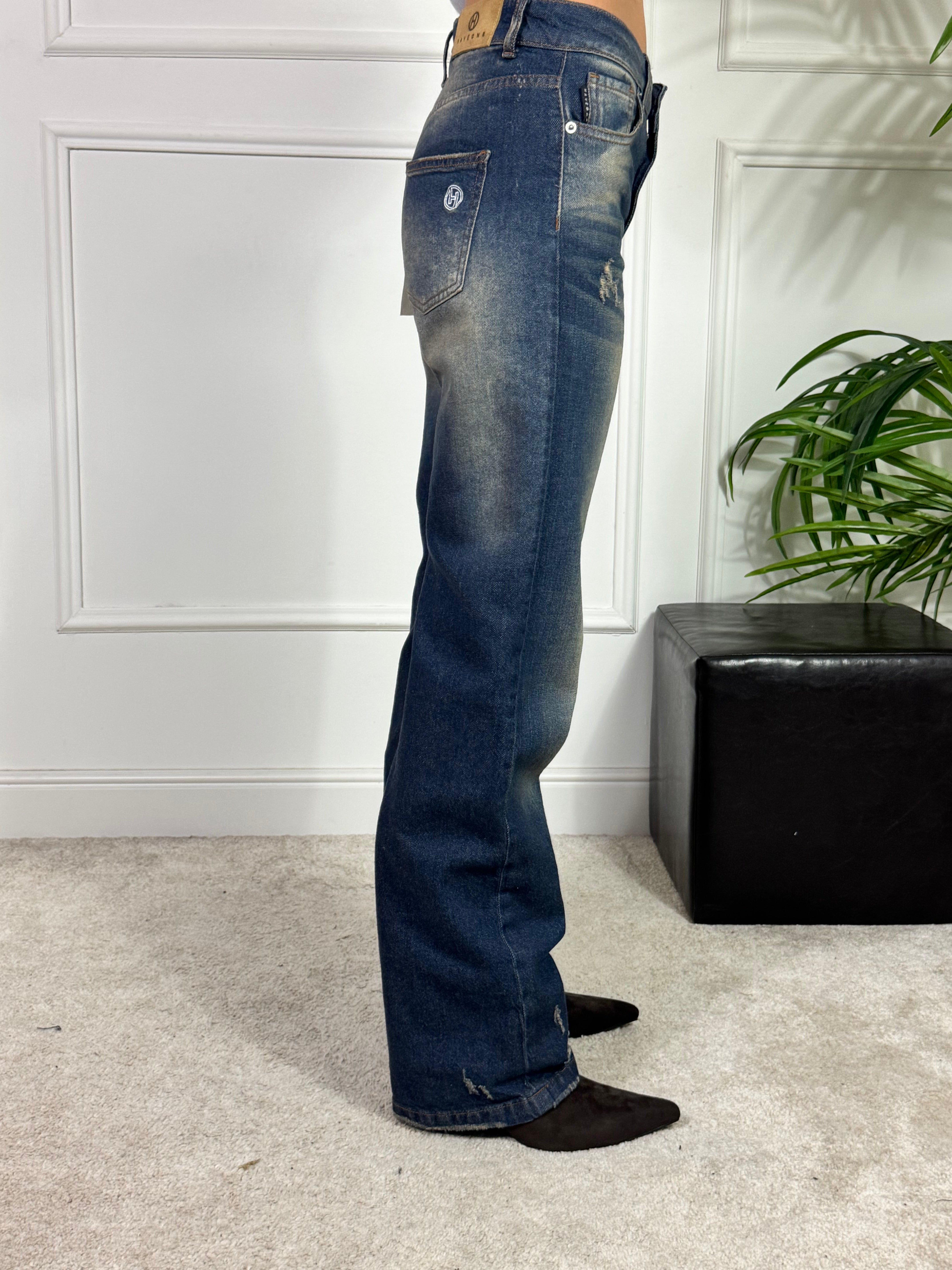 Jeans Have One modello BENNY -  SOVRATTINTO DENIM CON ROTTURE
