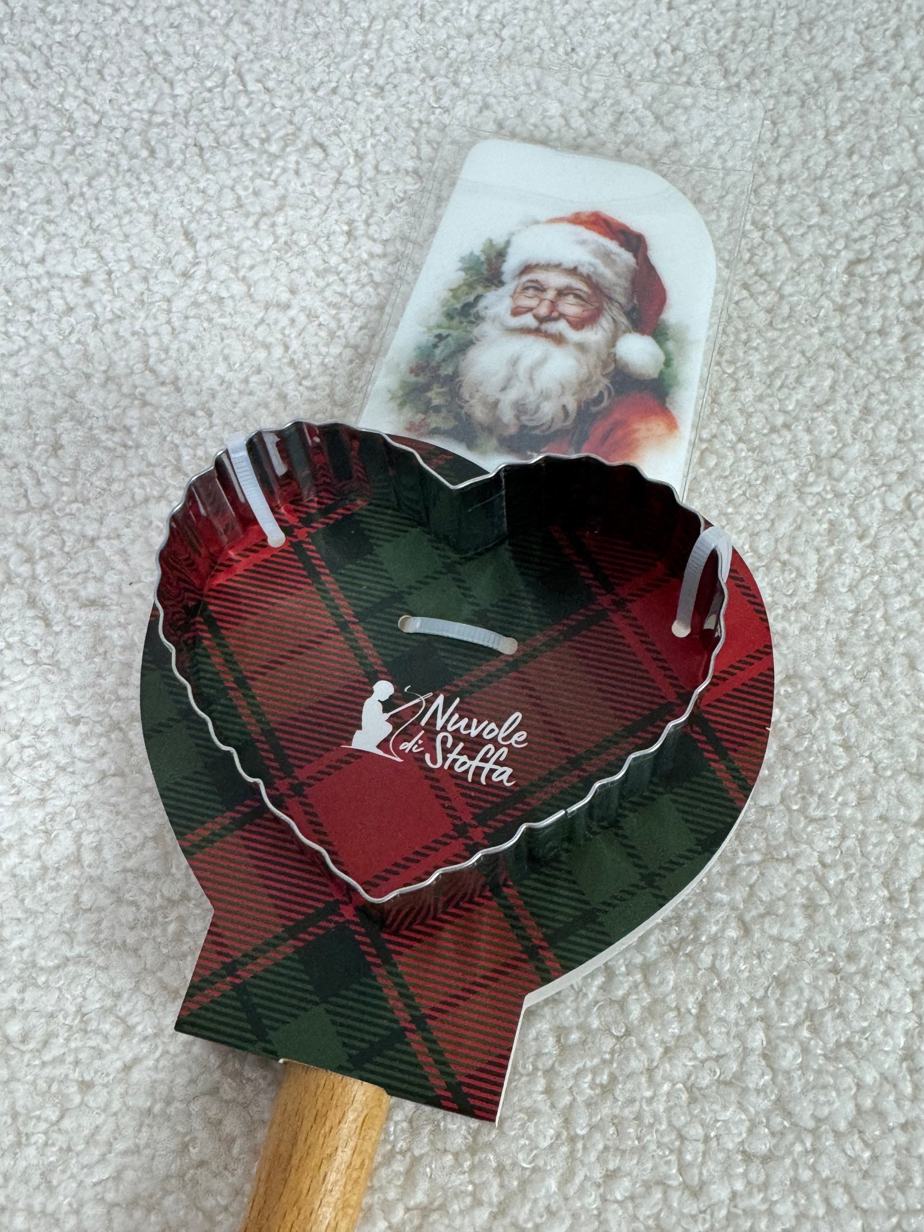 Spatola con 1 stampo dolci