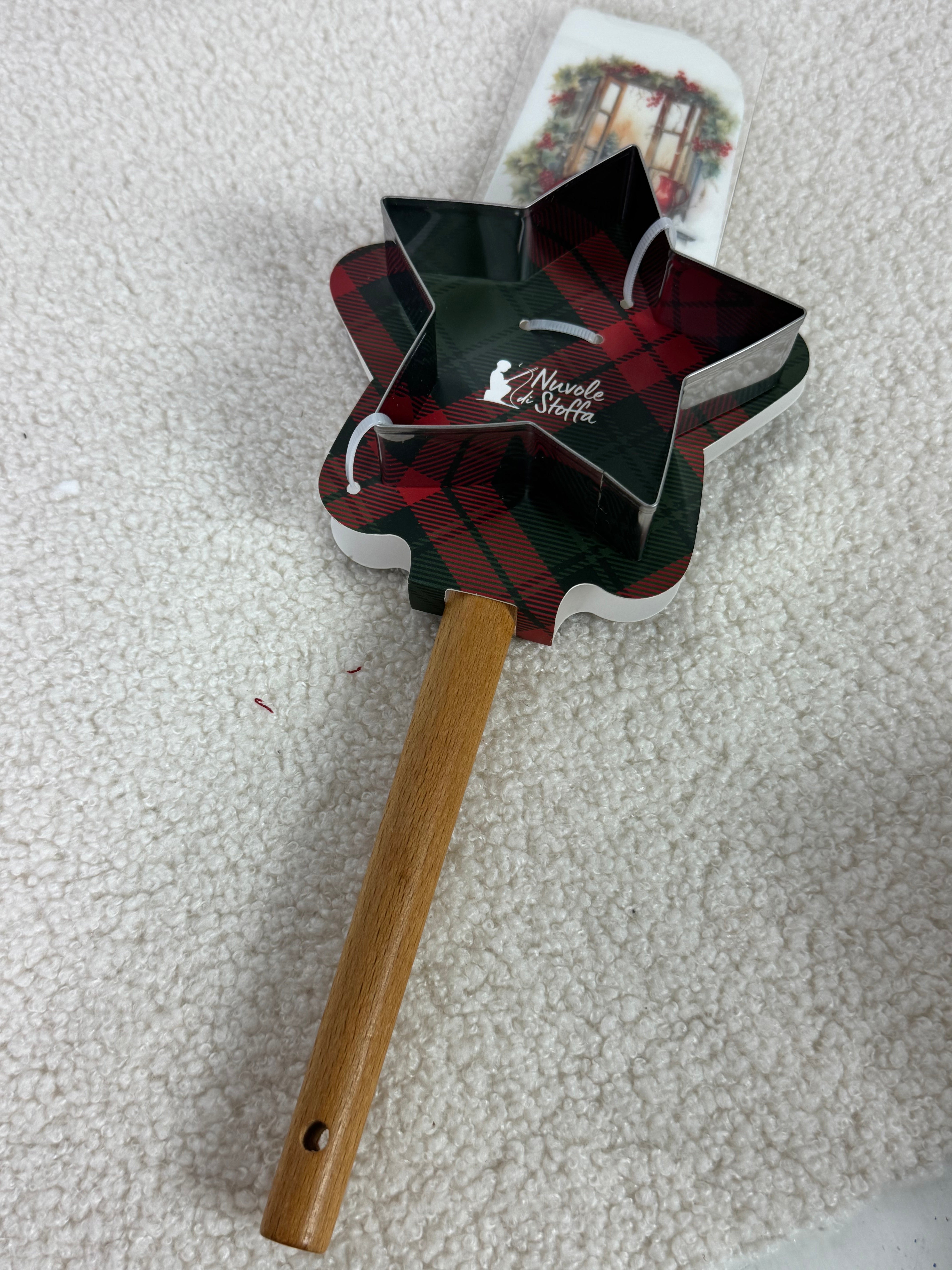 Spatola con 1 stampo dolci