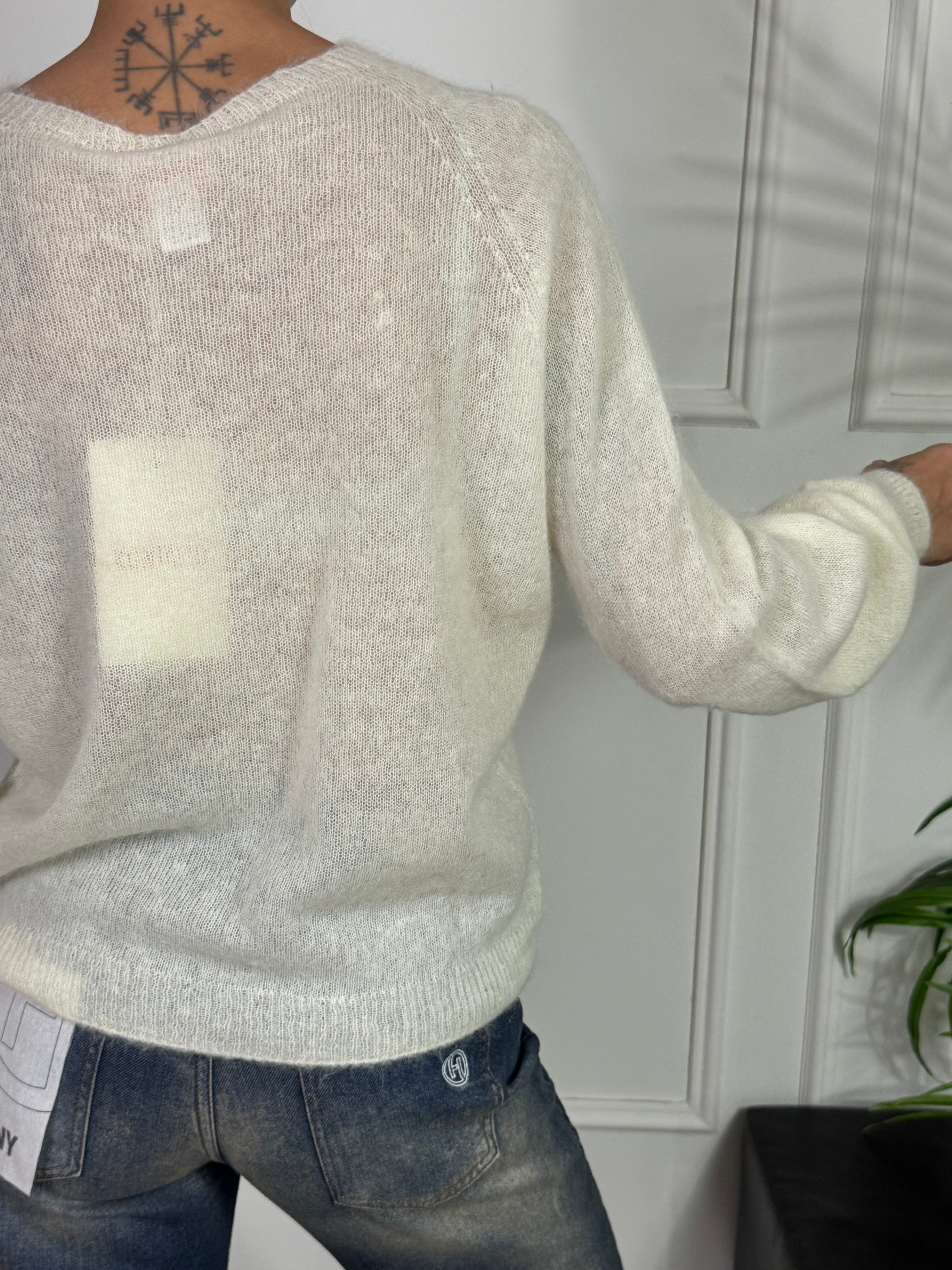 Maglia misto ALPACA Kontatto MANICA LUNGA RAGLAN