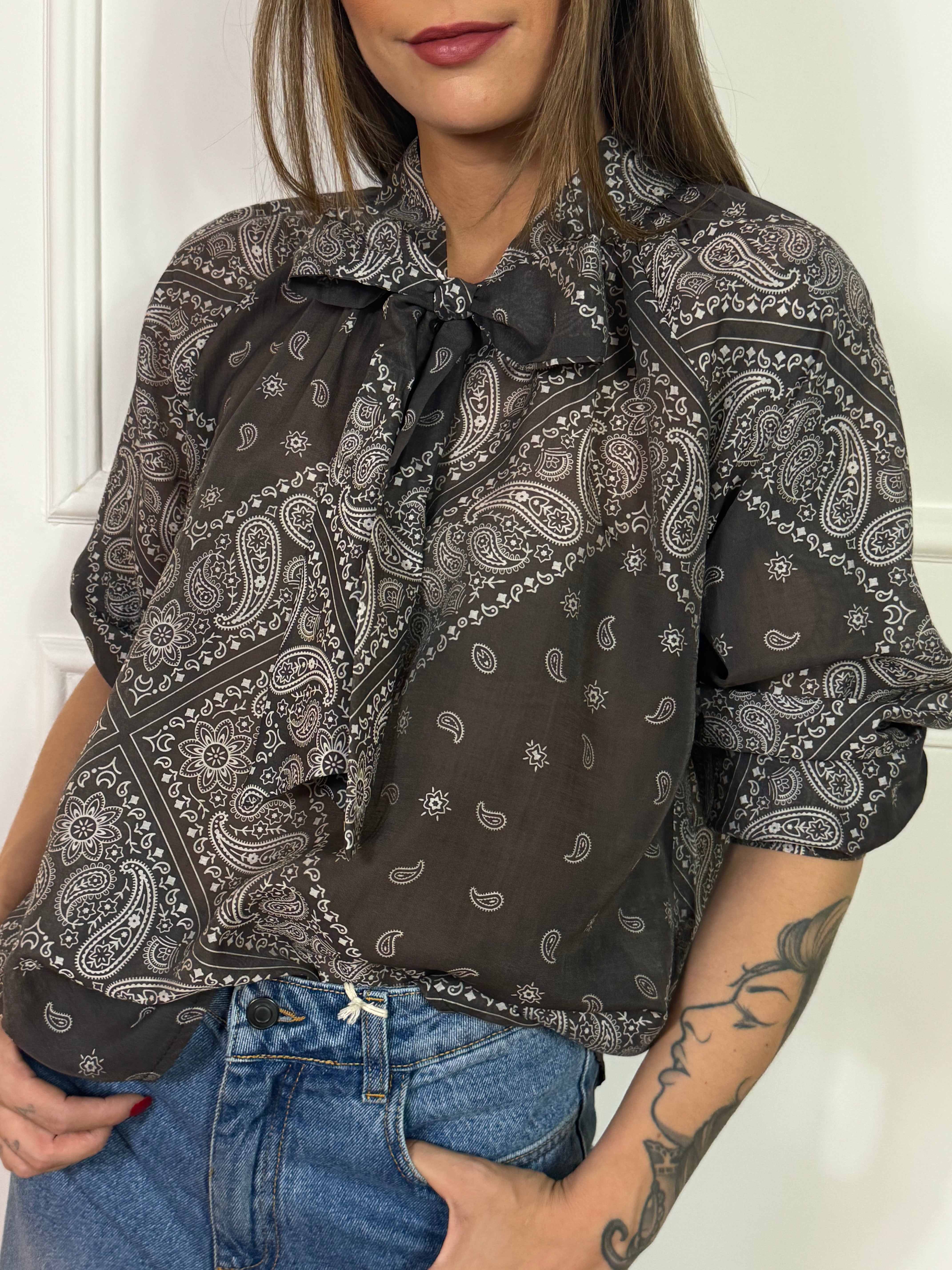 Camicia KIKISIX  fantasia bandana
