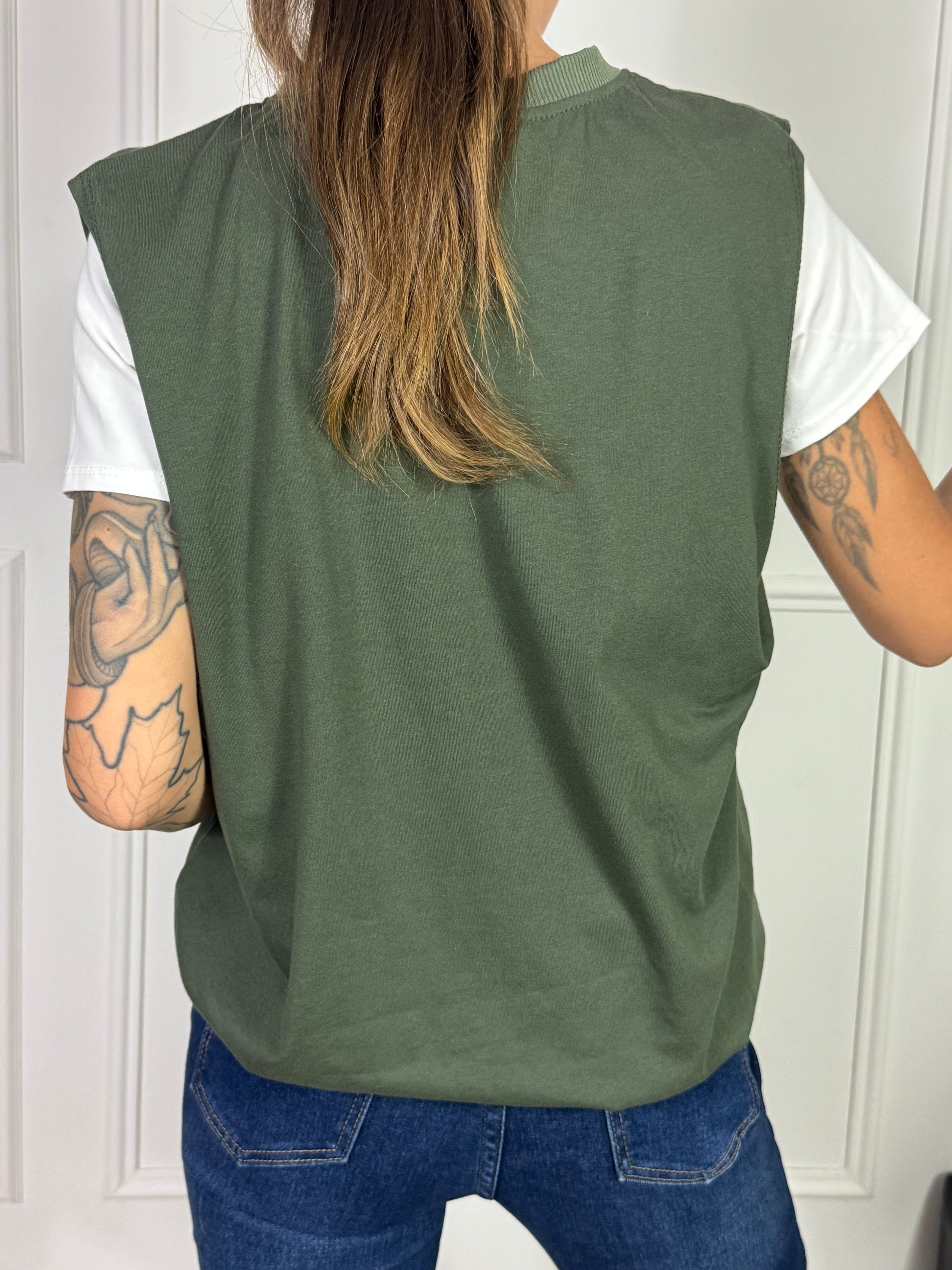 Maglia manica corta Victoria ILMH effetto gilet a palloncino