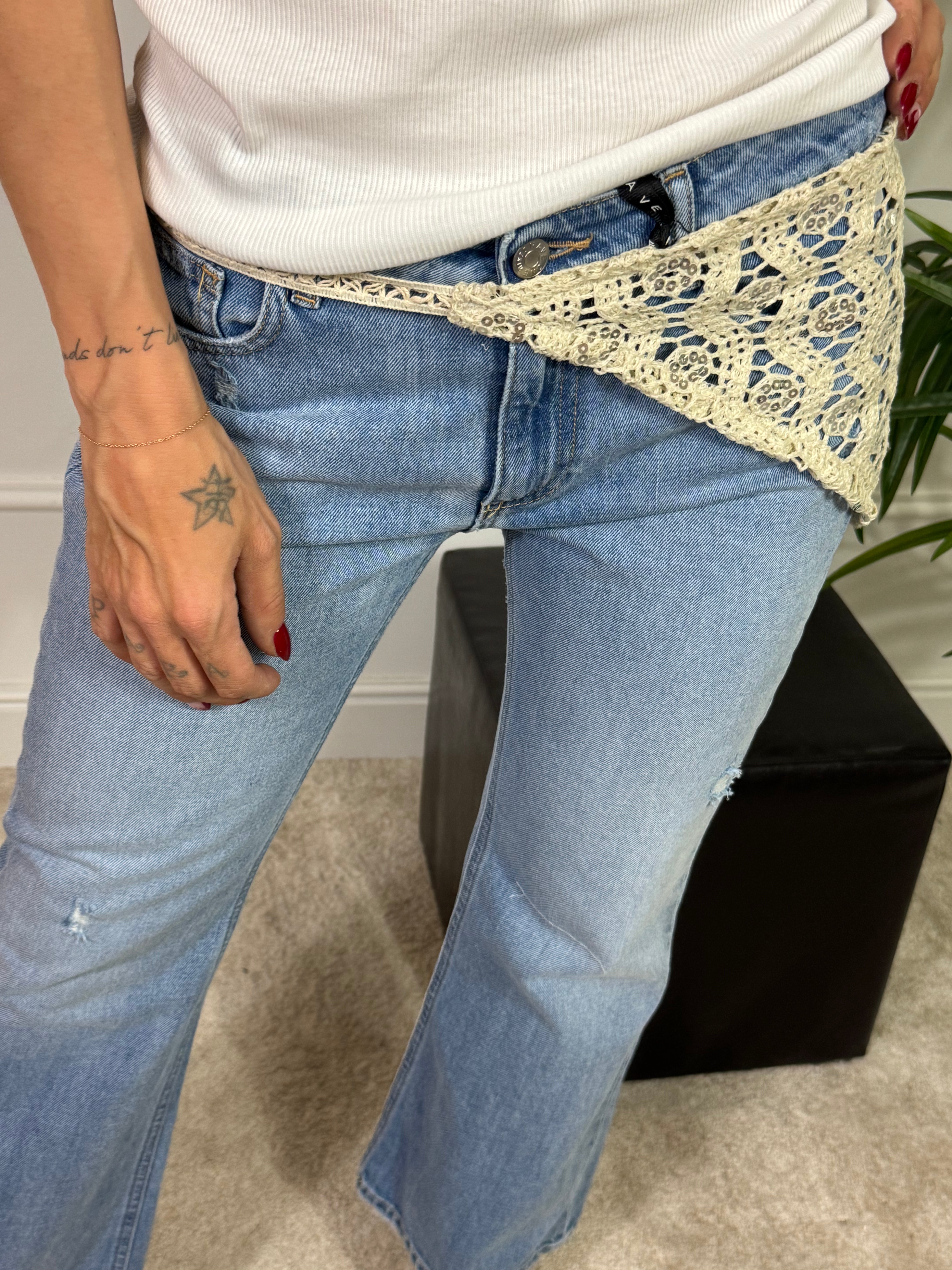 Bandana / Fusciacca Have One CROCHET CON PAILLETTES
