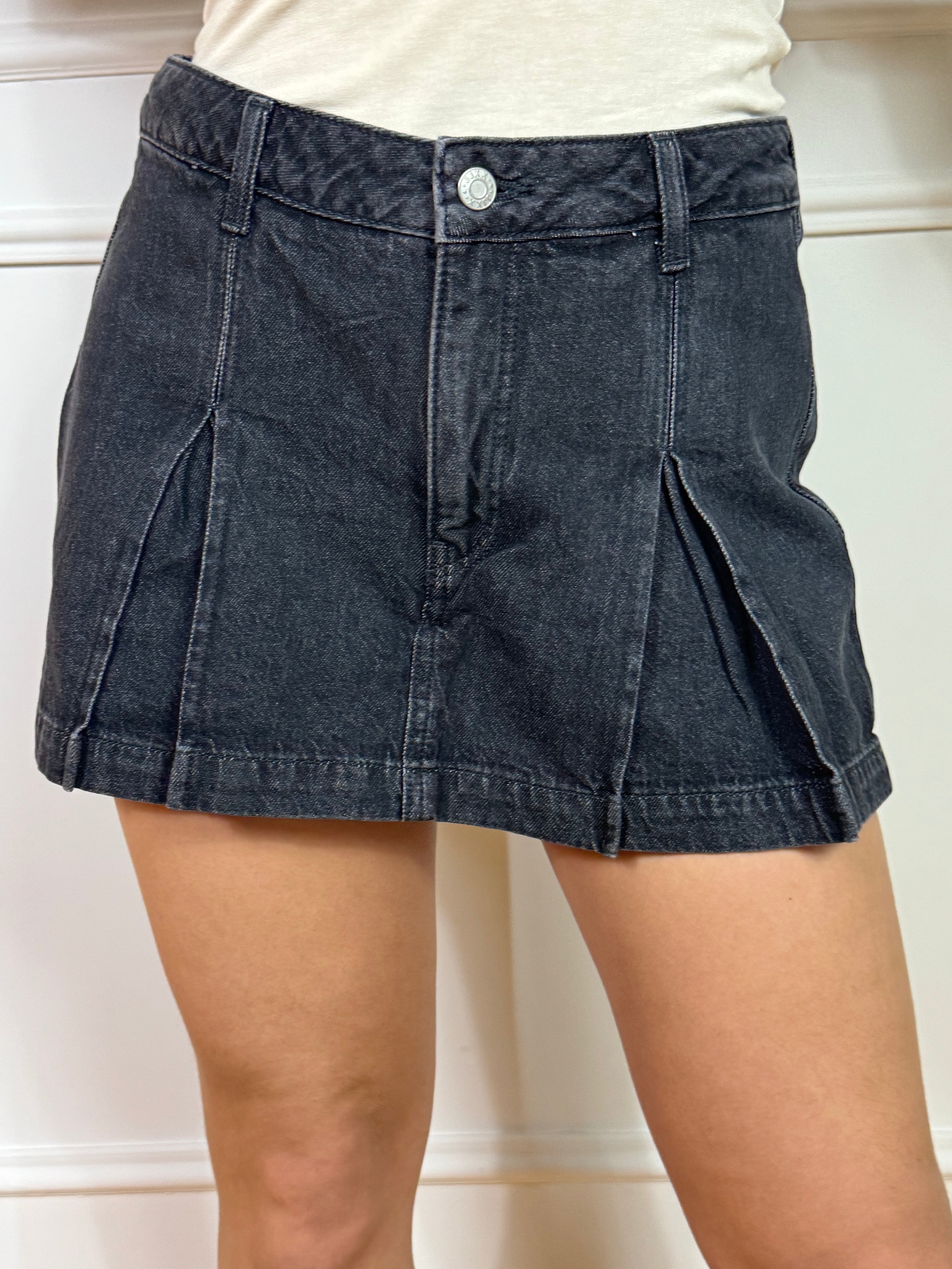 SKORT Gonna shorts in denim BLOOM PLEATED DENIM JJXX