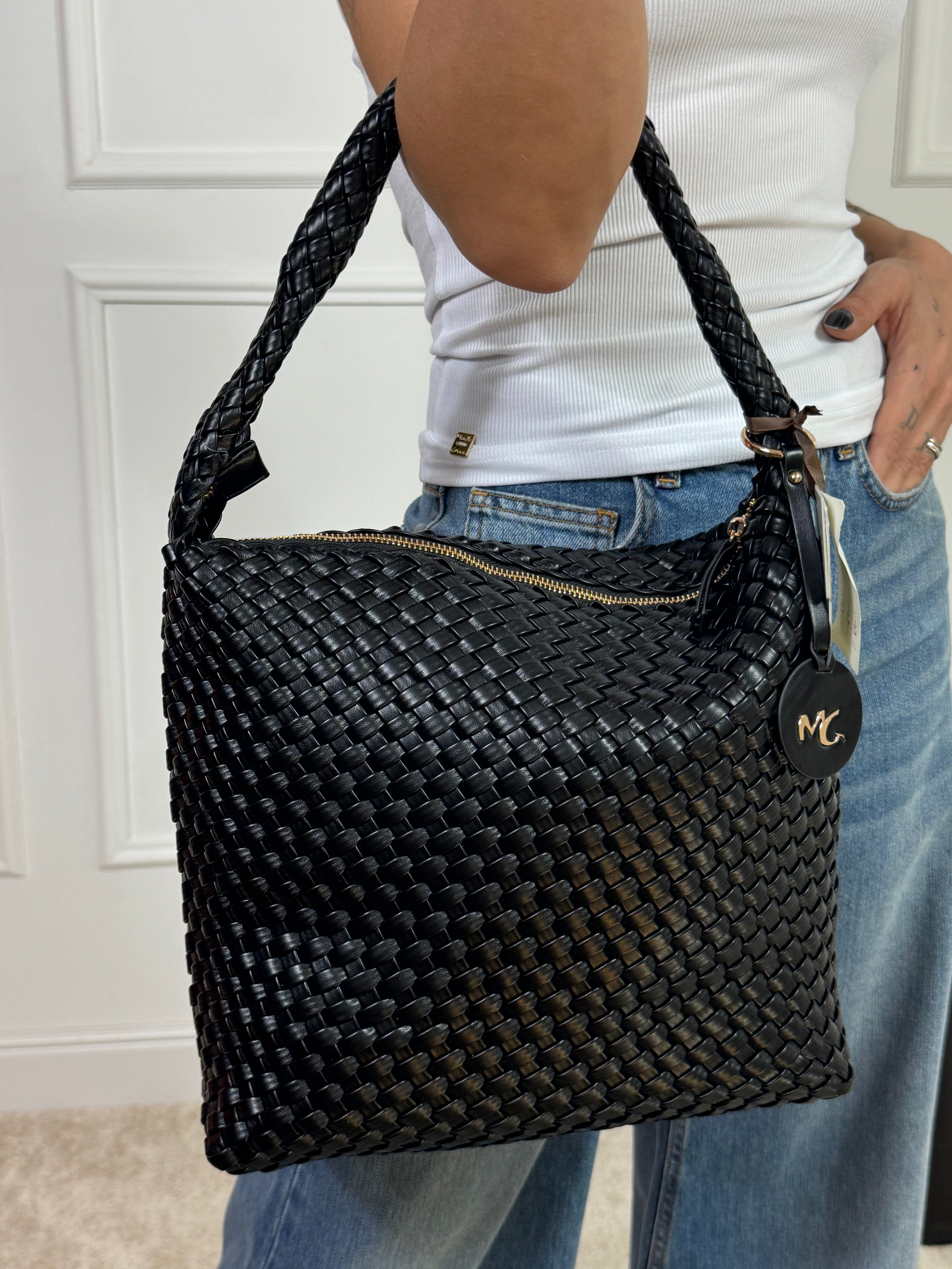 Borsa Manila Grace SECCHIELLO BAG ECOPELLE INTRECCIATA - ART. B820EU