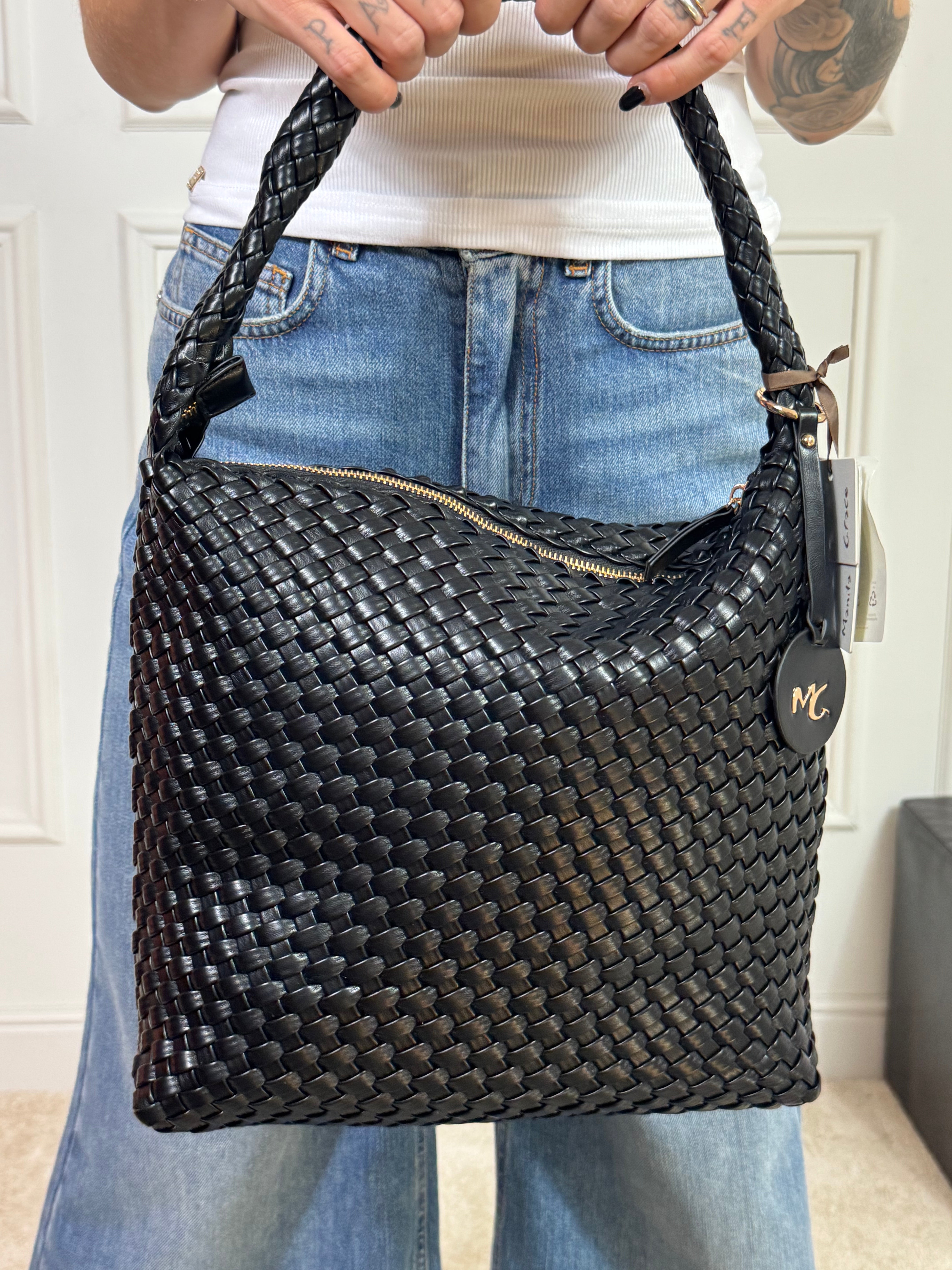 Borsa Manila Grace SECCHIELLO BAG ECOPELLE INTRECCIATA - ART. B820EU