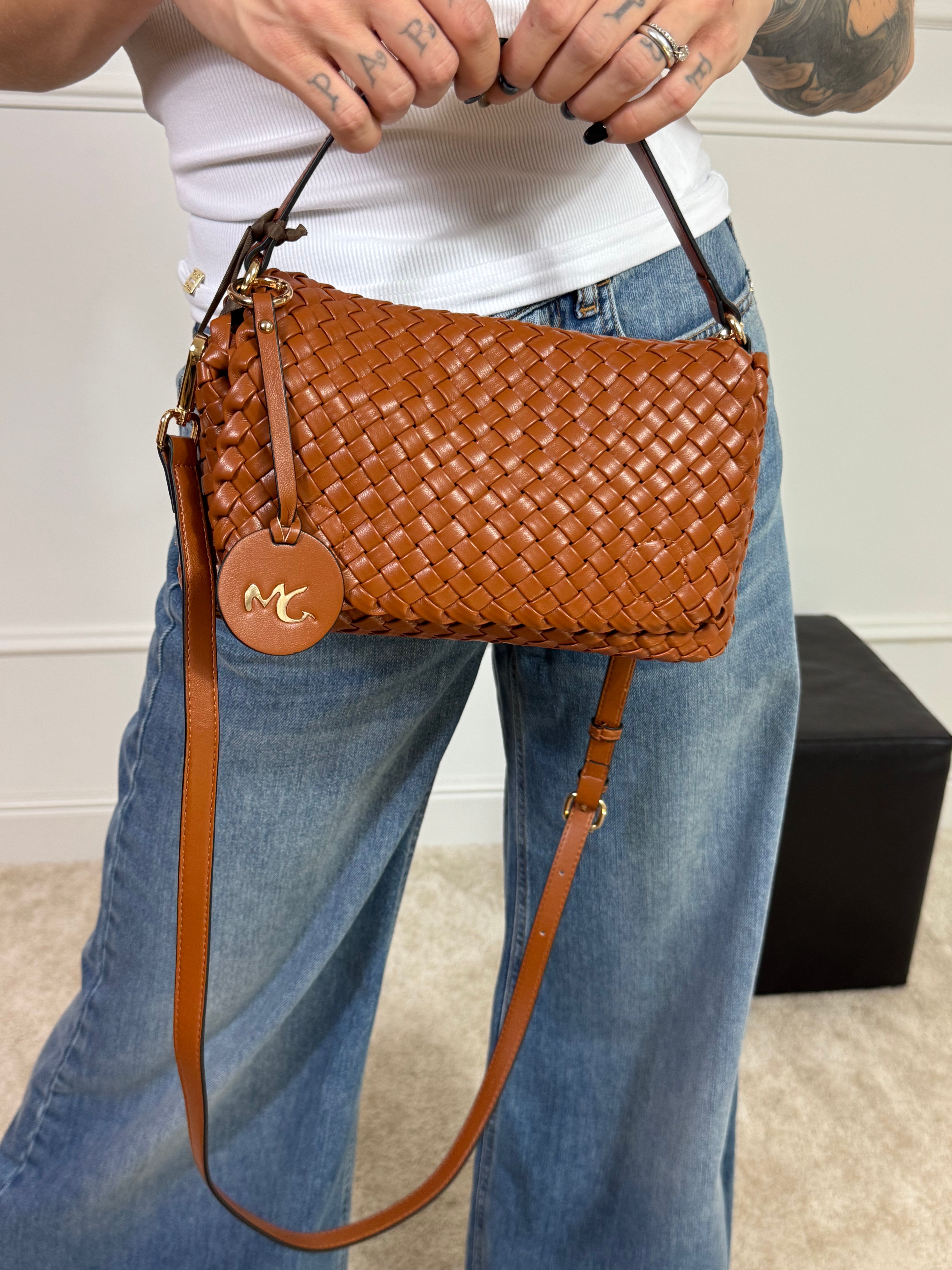 Borsa Manila Grace POCHETTE BAG ECOPELLE INTRECCIATA - ART. B821EU