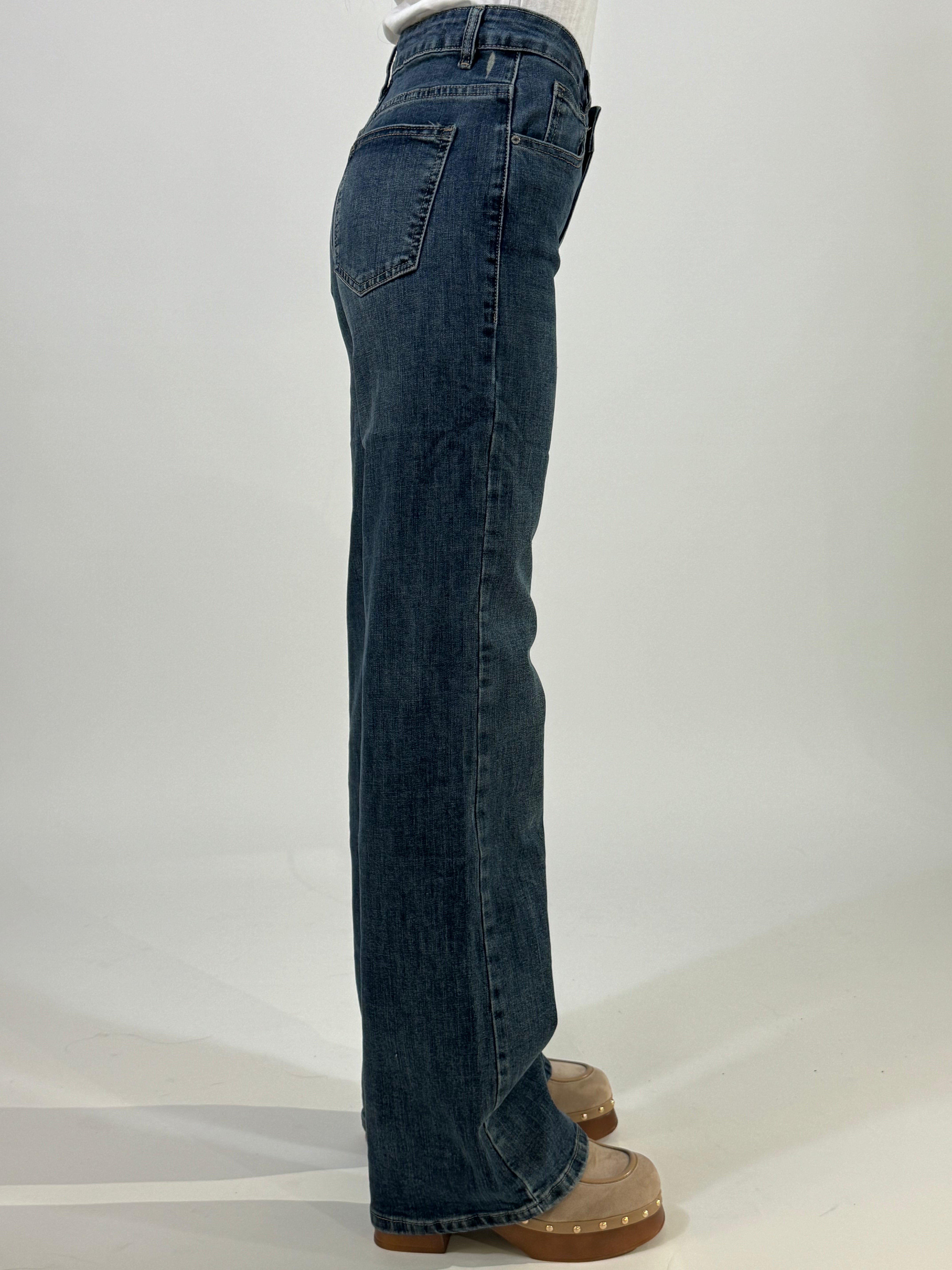 Jeans Susy Mix lavaggio denim GAMBA DRITTA