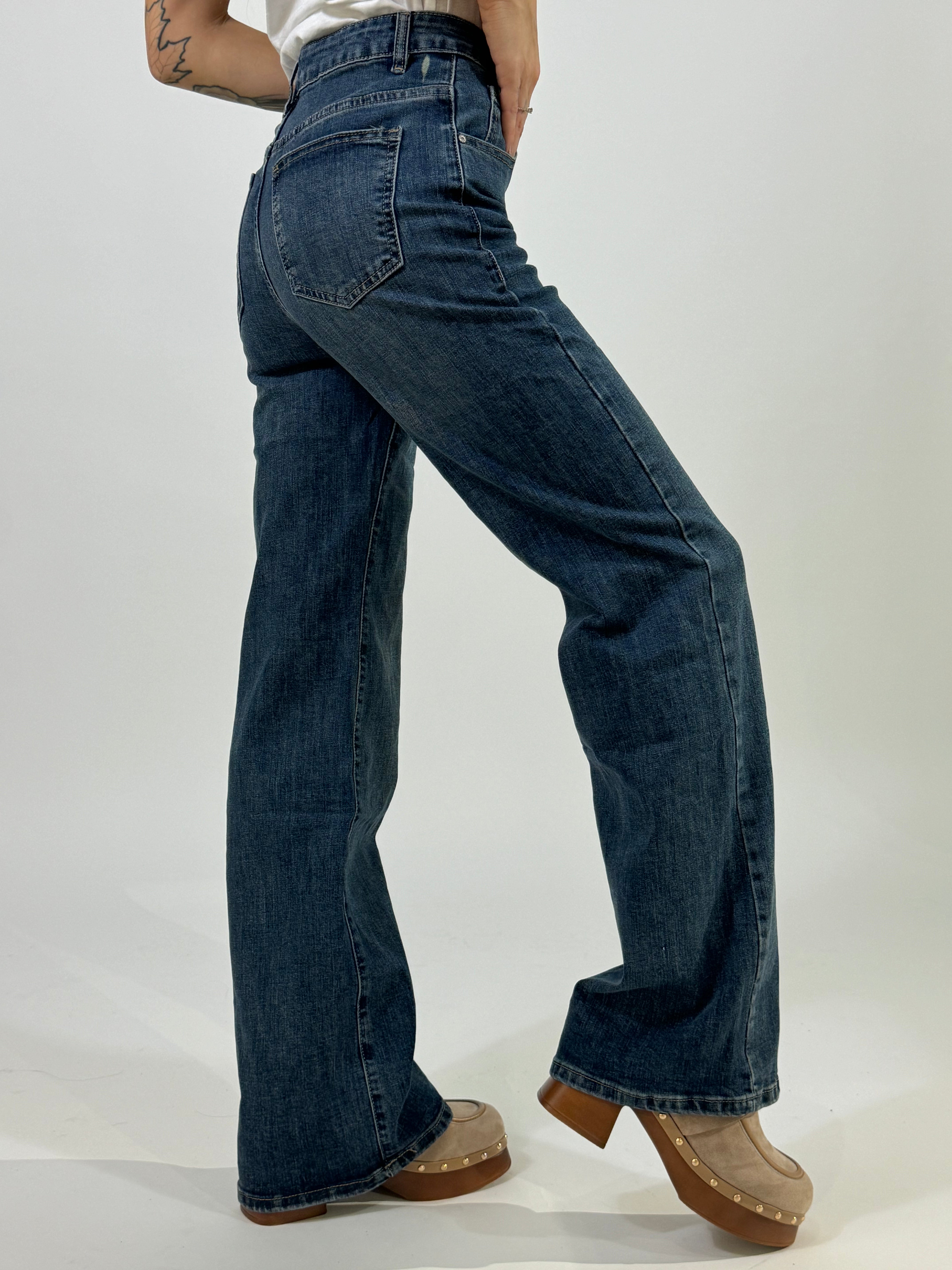 Jeans Susy Mix lavaggio denim GAMBA DRITTA