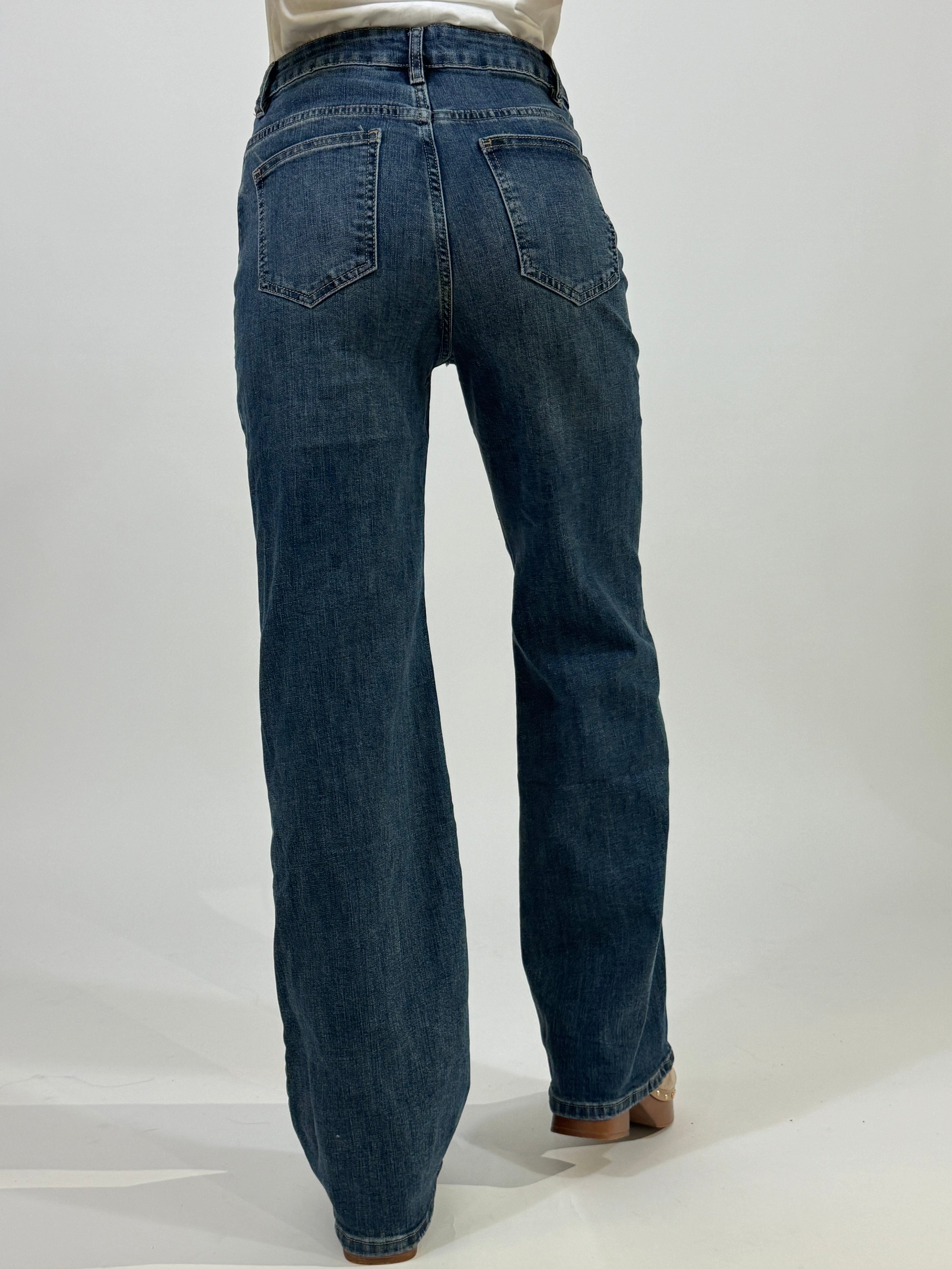 Jeans Susy Mix lavaggio denim GAMBA DRITTA