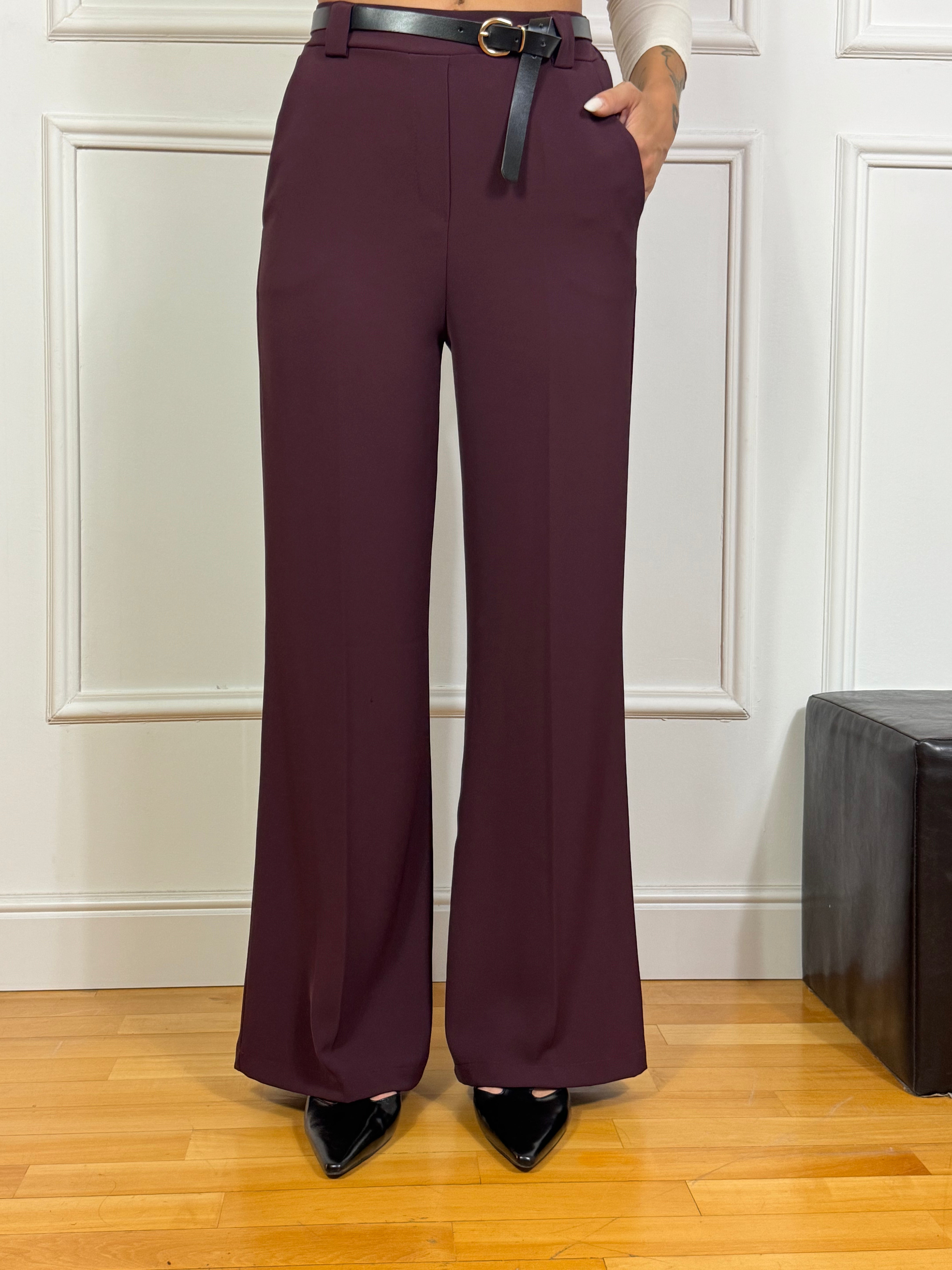 Pantalone fluido Susy Mix con cinturina