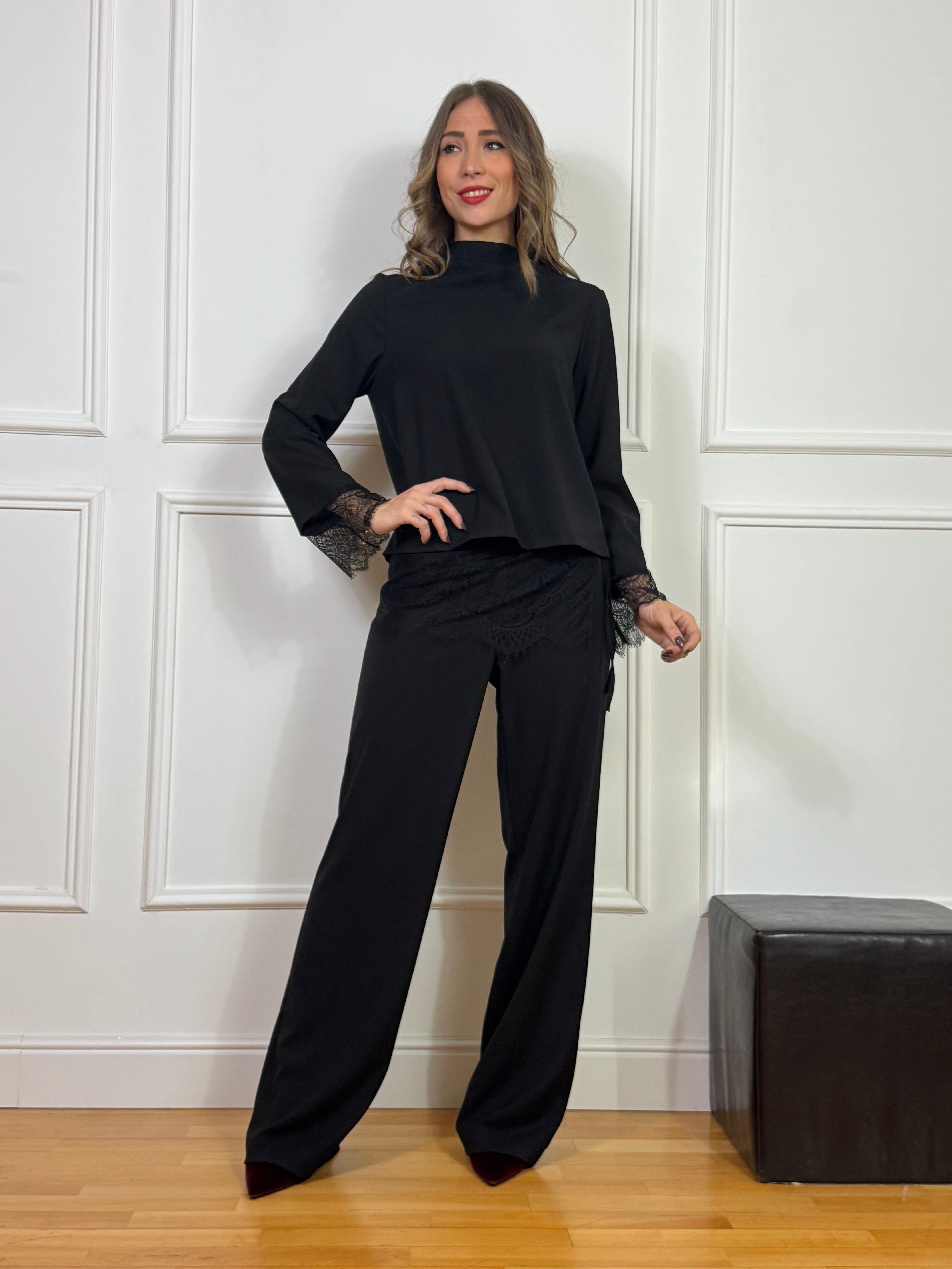 Pantalone Susy Mix con FUSCIACCA IN PIZZO